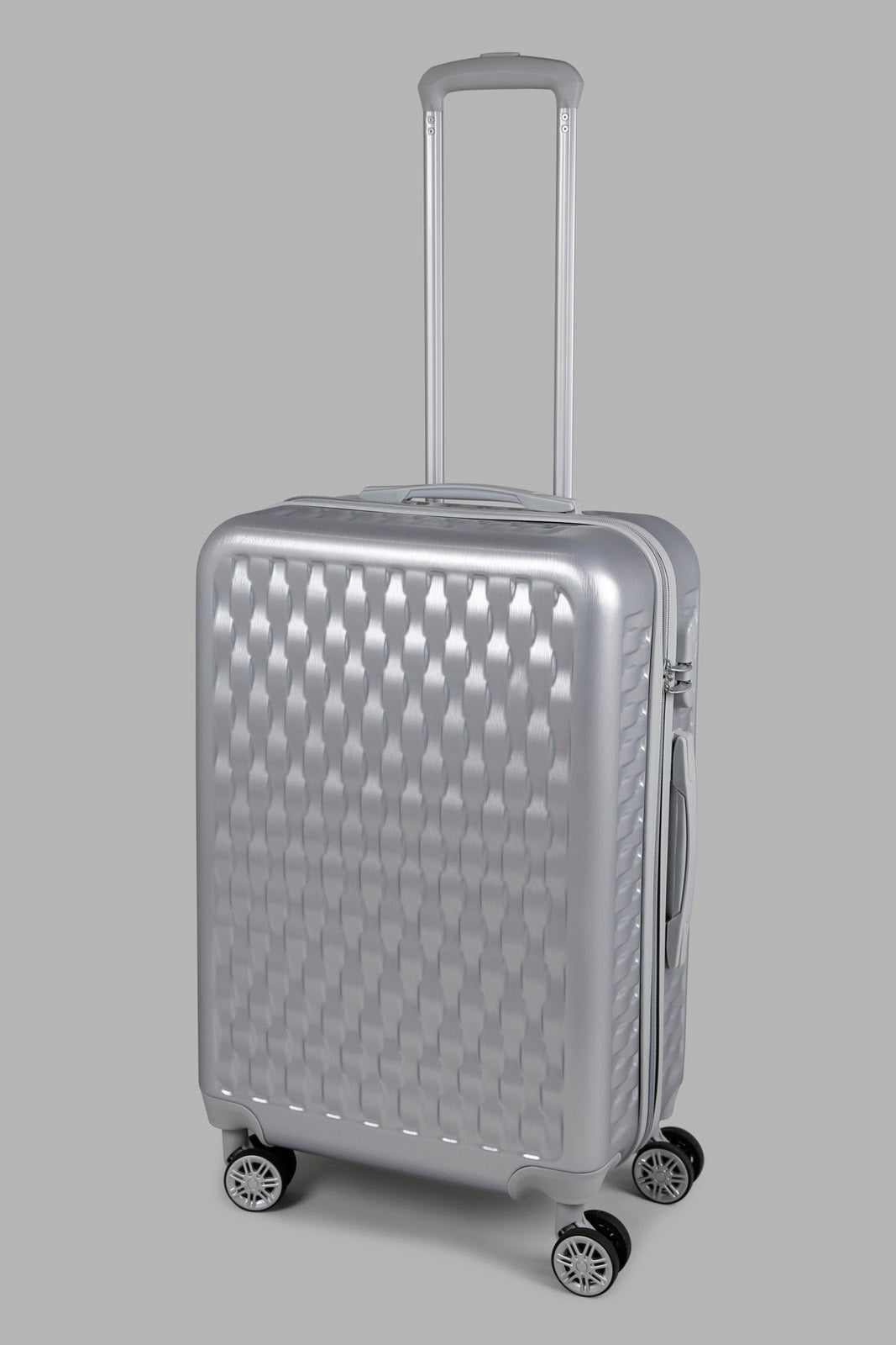 Silver Hard Trolley Luggage (24 Inch)