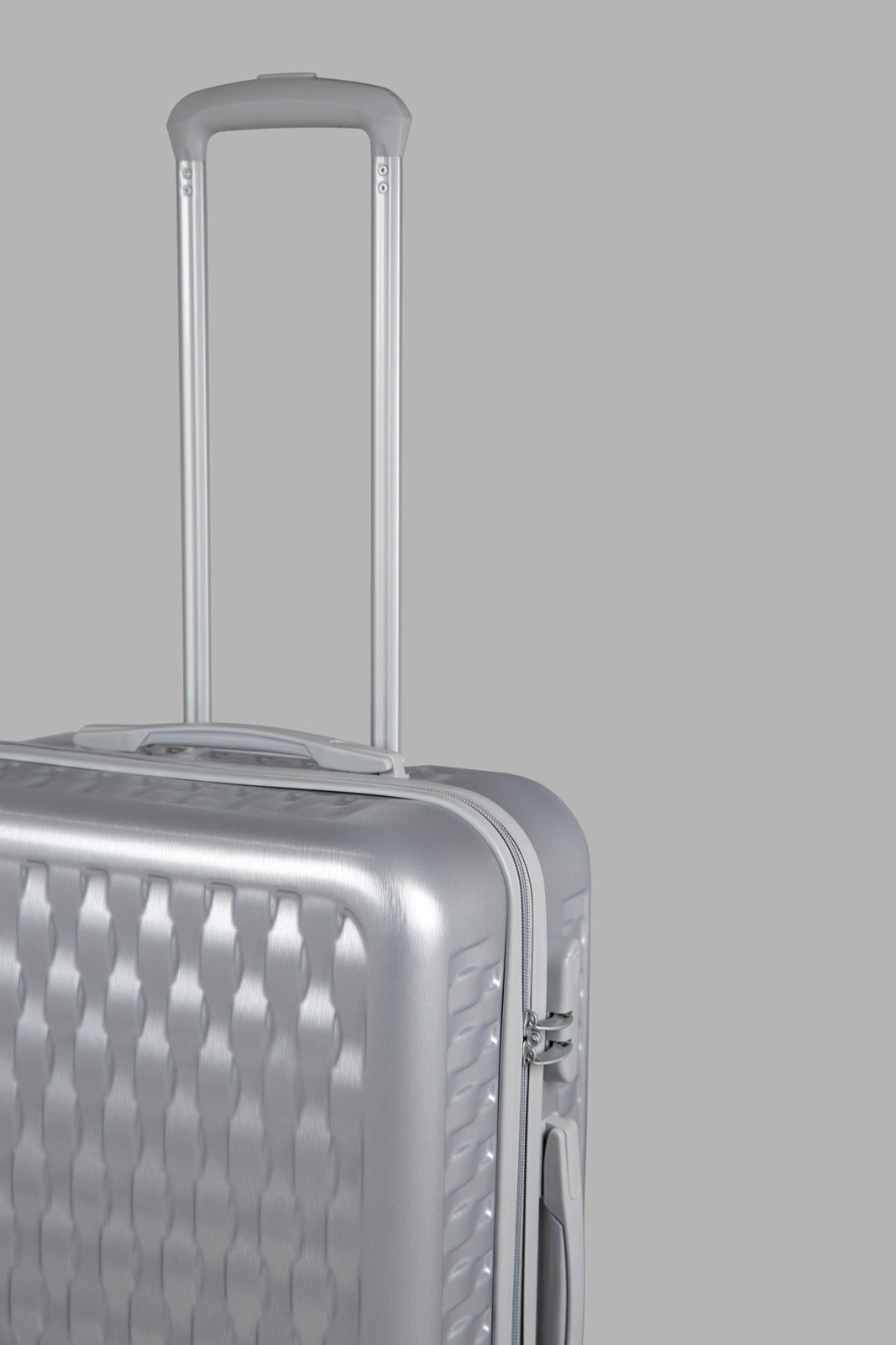 Silver Hard Trolley Luggage (24 Inch)
