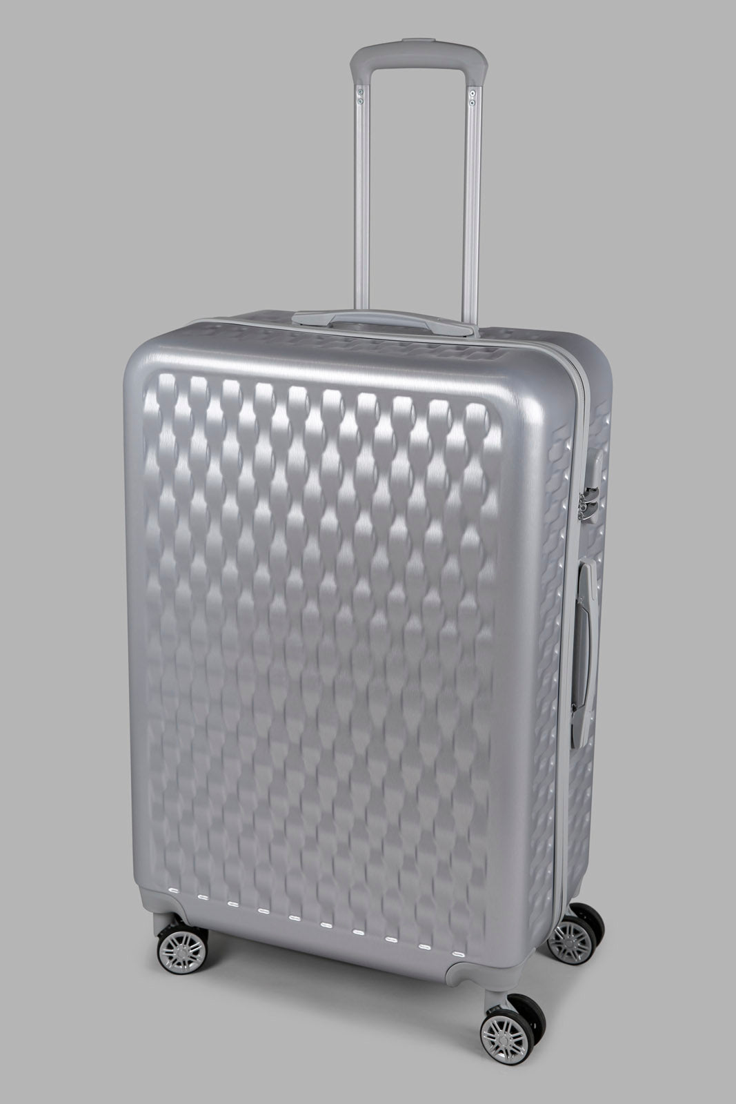 Silver Hard Trolley Luggage (28 Inch)