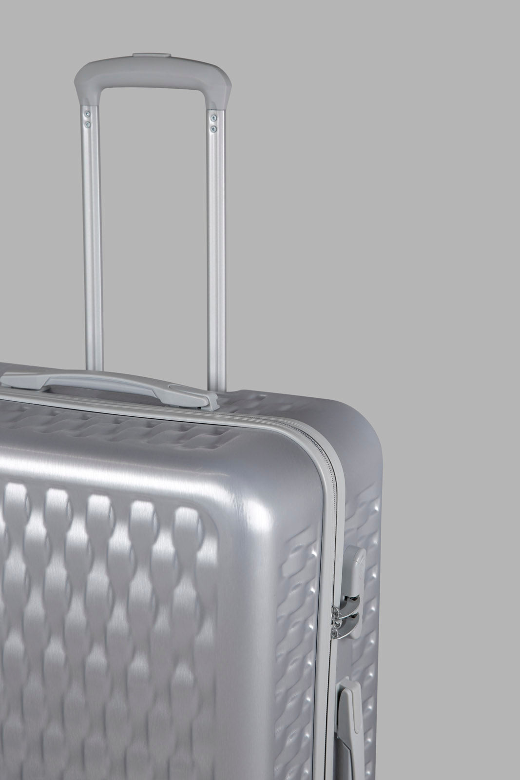 Silver Hard Trolley Luggage (28 Inch)