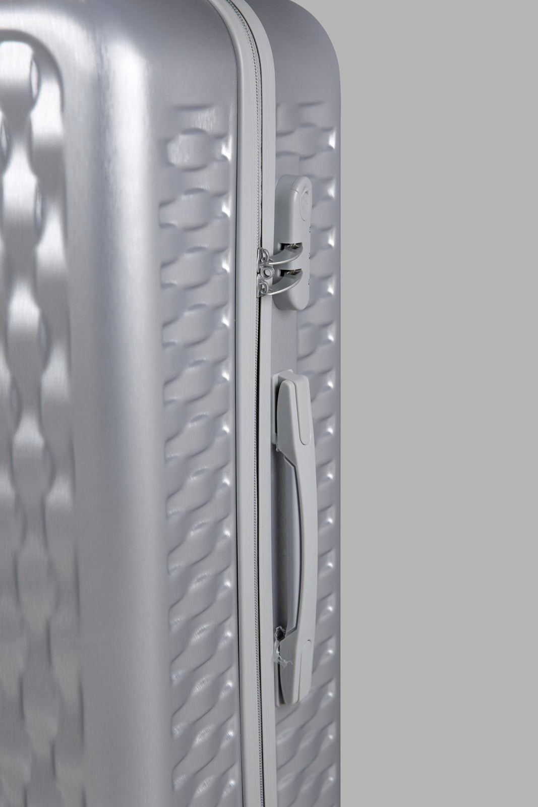 Silver Hard Trolley Luggage (28 Inch)