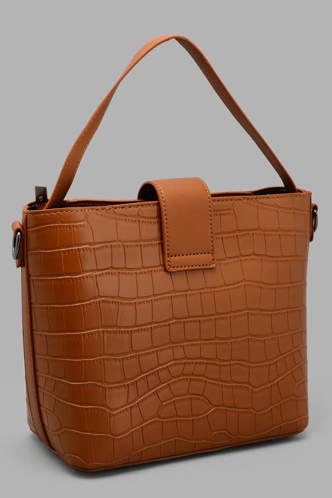 Redtag-Tan-Bucket-Texture-Category:Bags,-Colour:Tan,-Filter:Women's-Accessories,-New-In,-New-In-Women-ACC,-Non-Sale,-S22C,-Section:Women,-Women-Bags-Women-