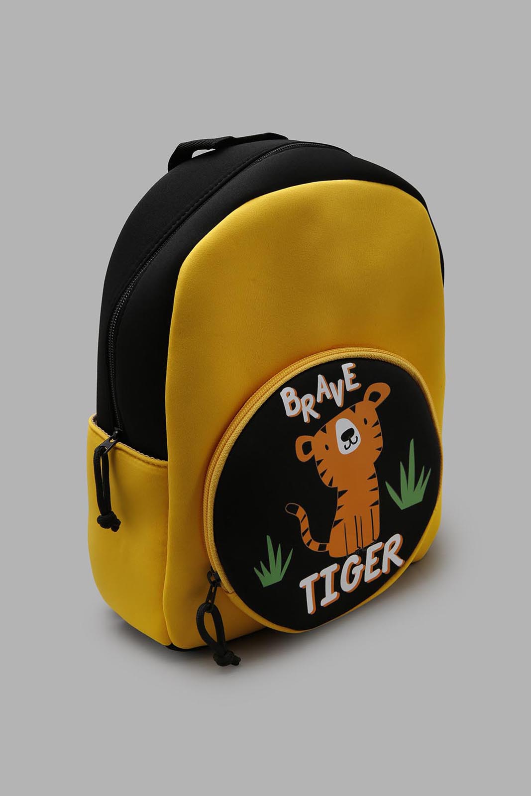 Redtag-Yellow-And-Black-Character-Printed-Backpack-BOY-Bags,-Category:Bags,-CHR,-Colour:Assorted,-Filter:Boys-Accessories,-New-In,-New-In-BOY-ACC,-Non-Sale,-Section:Boys-(0-to-14Yrs),-W22O-Boys-