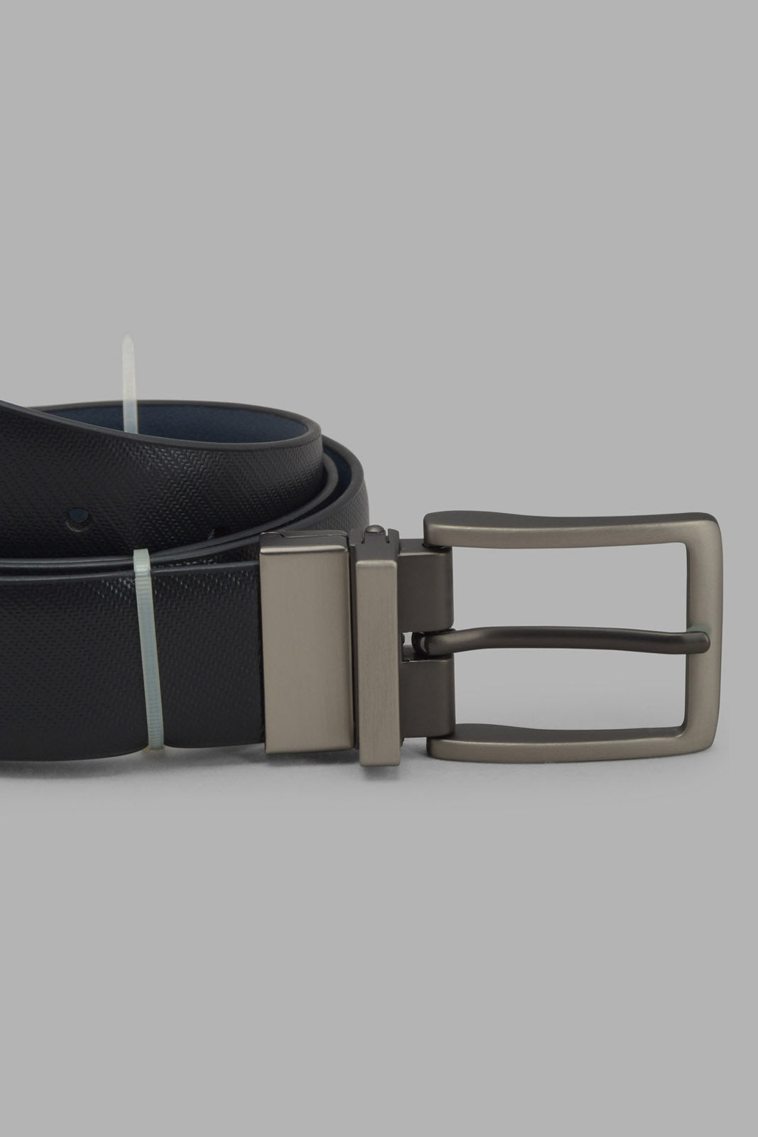 Redtag-Navy-And-Black-Belt-With-Twist-Buckle-Category:Belts,-Colour:Assorted,-Filter:Men's-Accessories,-Men-Belts,-New-In,-New-In-Men-ACC,-Non-Sale,-S22C,-Section:Men-Men's-