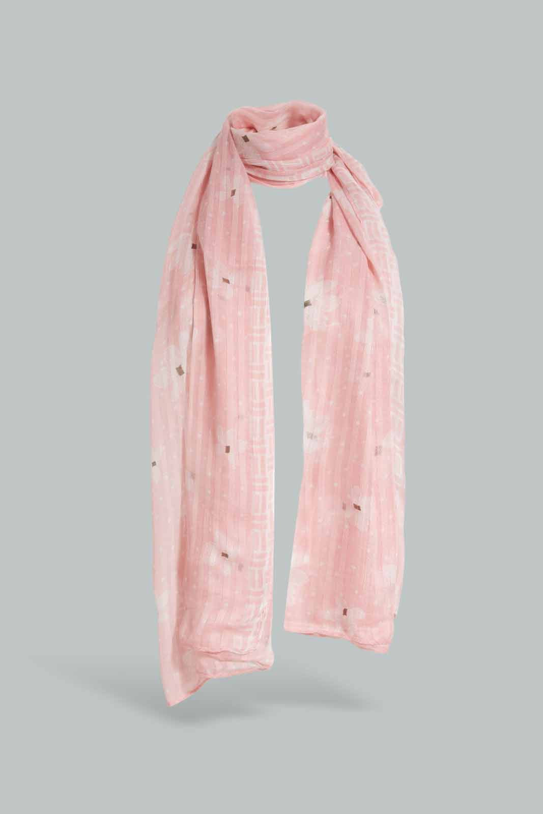 Redtag-Multicolour-Solid-And-Printed-Set-Of-2-Scarf-Category:Scarves,-Colour:Assorted,-Filter:Women's-Accessories,-New-In,-New-In-Women-ACC,-Non-Sale,-Section:Women,-W22O,-Women-Scarves-Women-