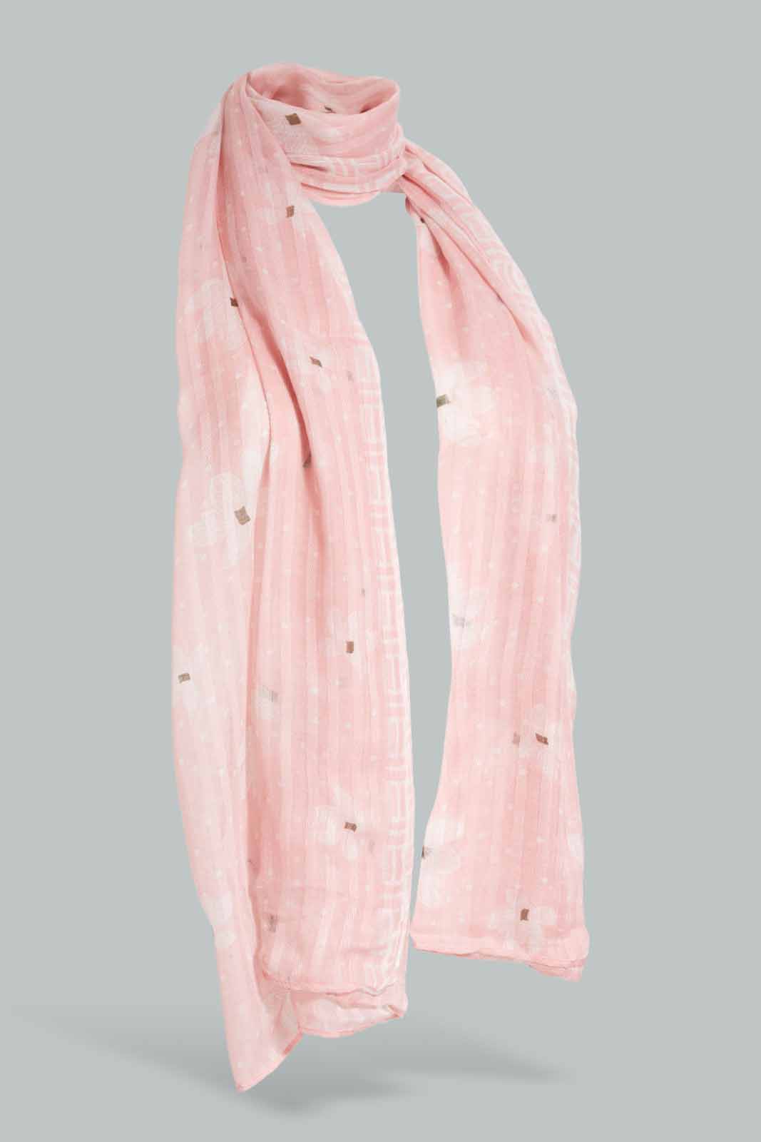 Redtag-Multicolour-Solid-And-Printed-Set-Of-2-Scarf-Category:Scarves,-Colour:Assorted,-Filter:Women's-Accessories,-New-In,-New-In-Women-ACC,-Non-Sale,-Section:Women,-W22O,-Women-Scarves-Women-