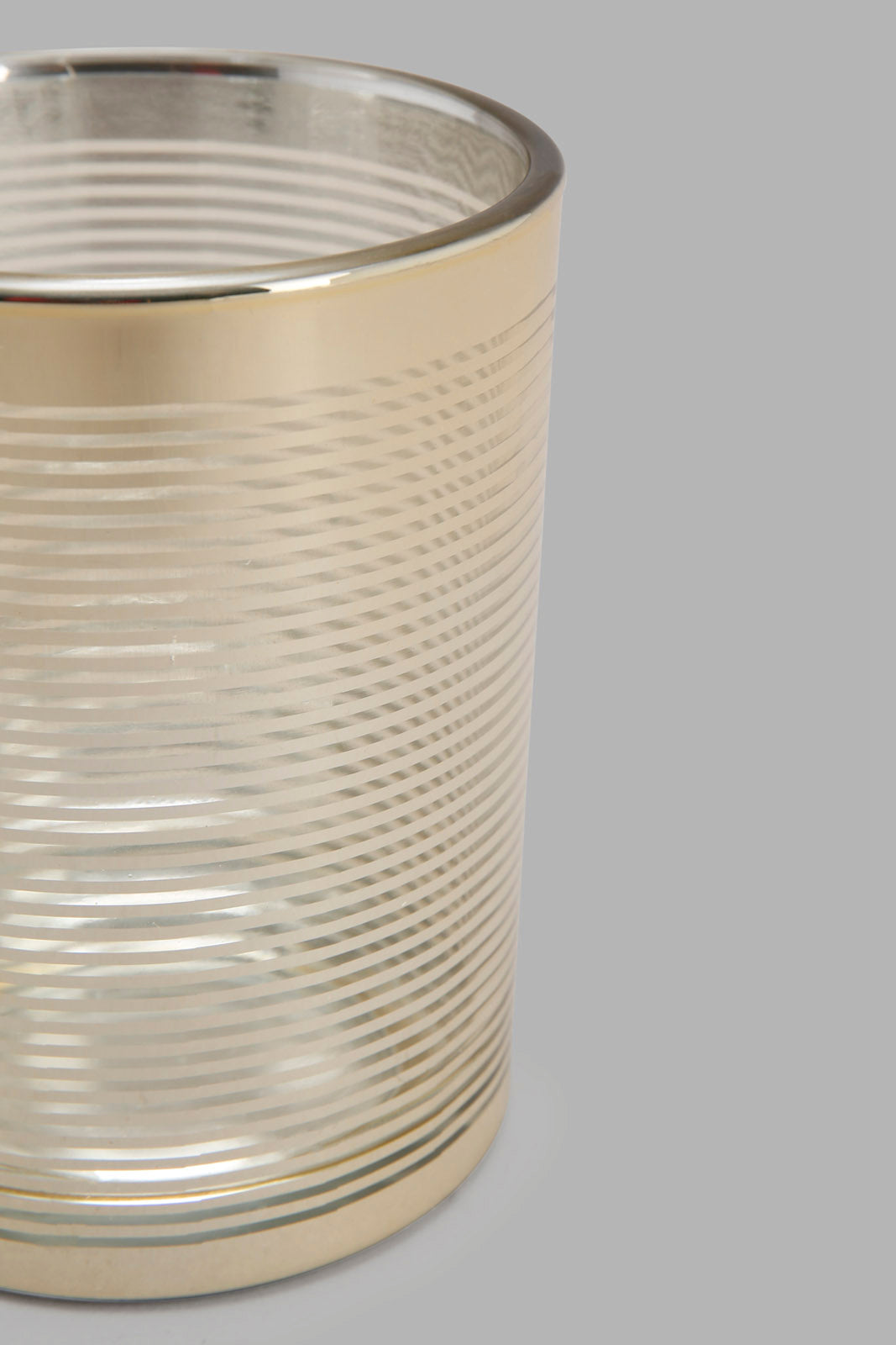 Redtag-Gold-Pattern-Glass-Candle-Holder-S-Category:Candles-&-Fragrances,-Colour:Gold,-Deals:New-In,-Filter:Home-Decor,-HMW-HOM-Decorative-Accessories,-New-In-HMW-HOM,-Non-Sale,-Section:Homewares,-W22O-Home-Decor-