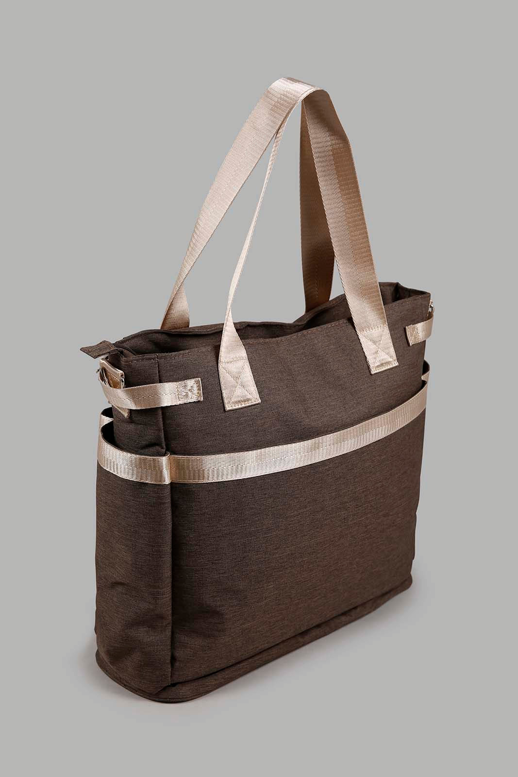 Redtag-Grey-Mama-Bag-Category:Bags,-Colour:Grey,-Filter:Newborn-Accessories,-NBN-Bags,-New-In,-New-In-NBN-ACC,-Non-Sale,-Section:Boys-(0-to-14Yrs),-W22O-New-Born-Baby-