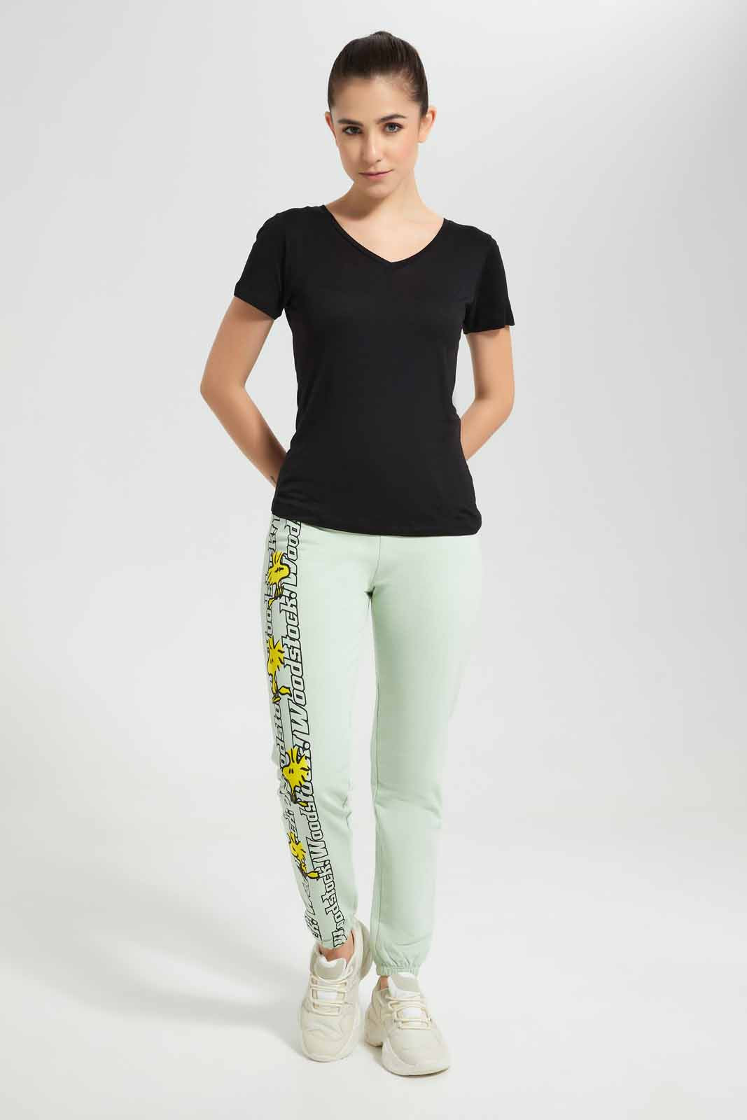 Redtag-Mint-Snoopy-Print-Active-Pant-Category:Joggers,-Colour:Mint,-Deals:New-In,-Filter:Women's-Clothing,-New-In-Women,-Non-Sale,-S22D,-Section:Women,-Women-Joggers-Women's-