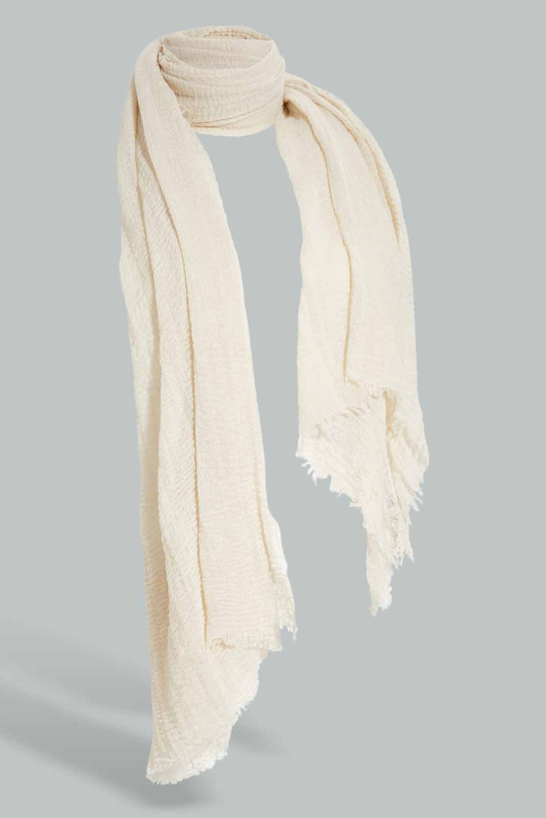 Redtag-Beige-Scarf-Category:Scarves,-Colour:Beige,-Filter:Women's-Accessories,-New-In,-New-In-Women-ACC,-Non-Sale,-Section:Women,-W22O,-Women-Scarves-Women-