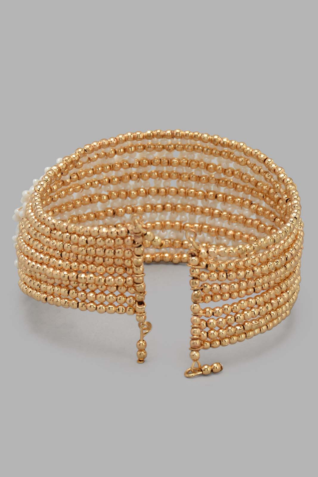Redtag-Gold-Embellished-Cuff-Category:Jewellery,-Colour:Gold,-Filter:Women's-Accessories,-New-In,-New-In-Women-ACC,-Non-Sale,-S22C,-Section:Women,-Women-Jewellery-Women-