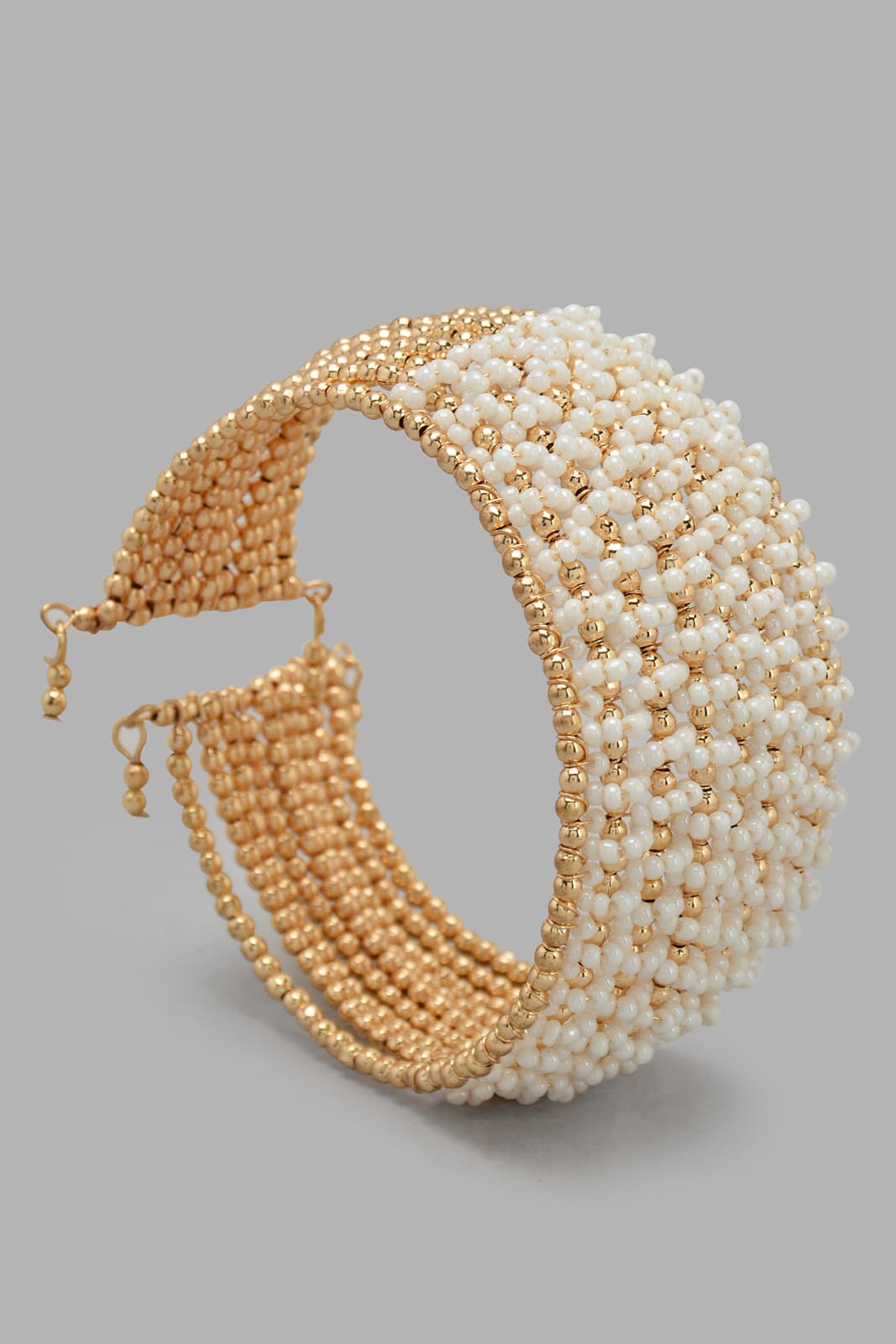 Redtag-Gold-Embellished-Cuff-Category:Jewellery,-Colour:Gold,-Filter:Women's-Accessories,-New-In,-New-In-Women-ACC,-Non-Sale,-S22C,-Section:Women,-Women-Jewellery-Women-