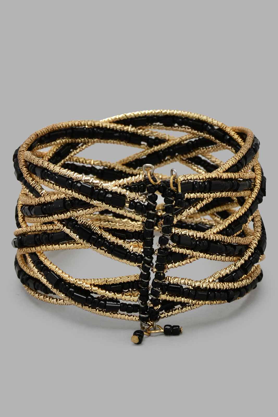 Redtag-Gold-Embellished-Cuff-Category:Jewellery,-Colour:Gold,-Filter:Women's-Accessories,-New-In,-New-In-Women-ACC,-Non-Sale,-S22C,-Section:Women,-Women-Jewellery-Women-