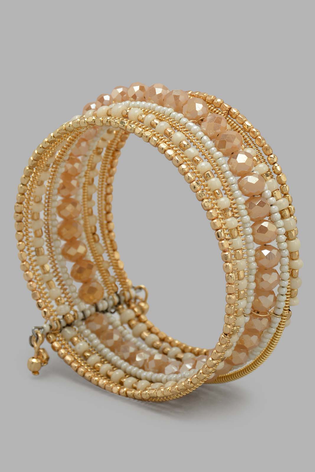 Redtag-Gold---Embellished-Cuff-Category:Jewellery,-Colour:Gold,-Filter:Women's-Accessories,-New-In,-New-In-Women-ACC,-Non-Sale,-S22C,-Section:Women,-Women-Jewellery-Women-