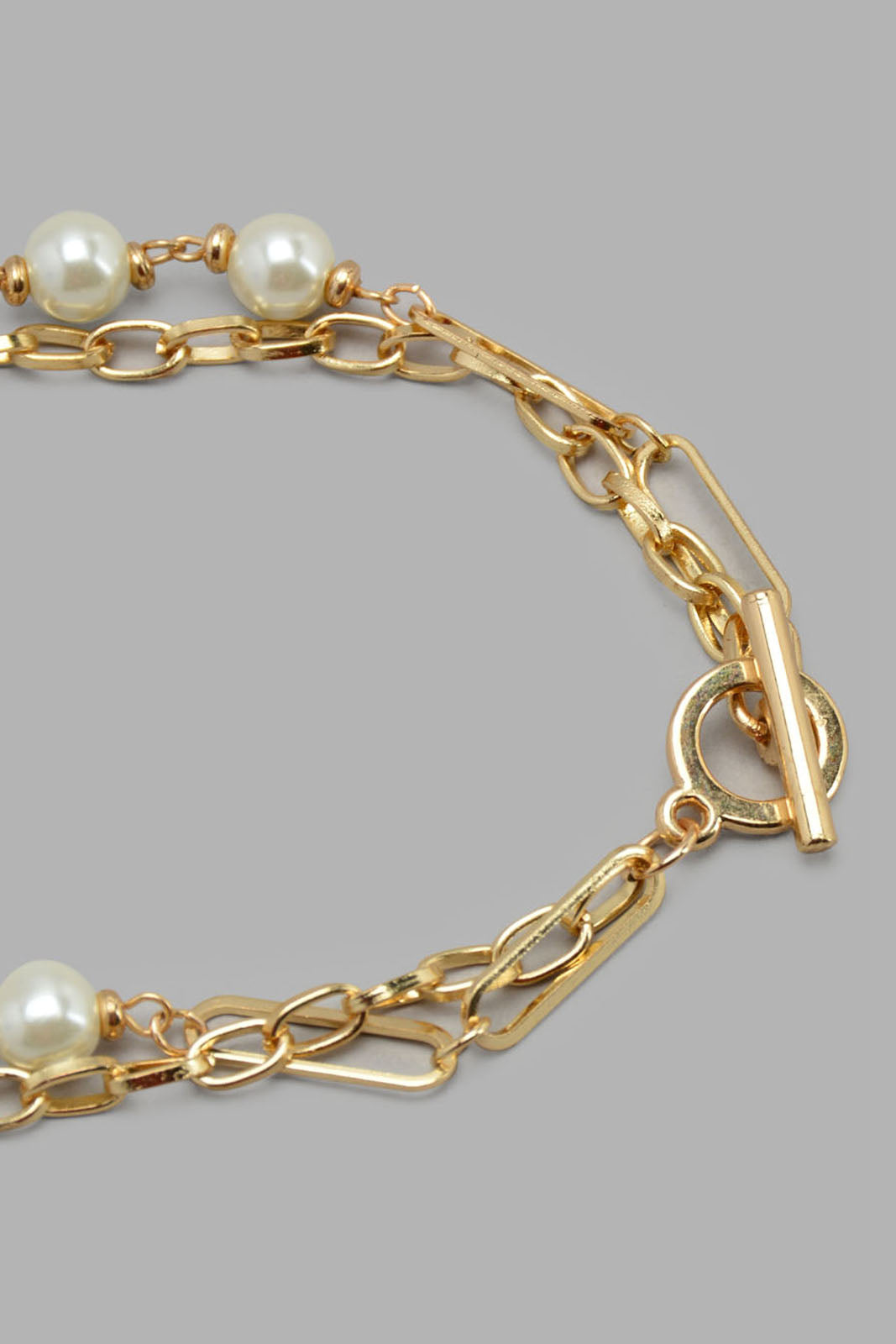 Redtag-Gold--Pearl-multilayered-Necklace-Category:Jewellery,-Colour:Gold,-Filter:Women's-Accessories,-LEC-Jewellery,-New-In,-New-In-Women-ACC,-Non-Sale,-S22C,-Section:Women-Women-
