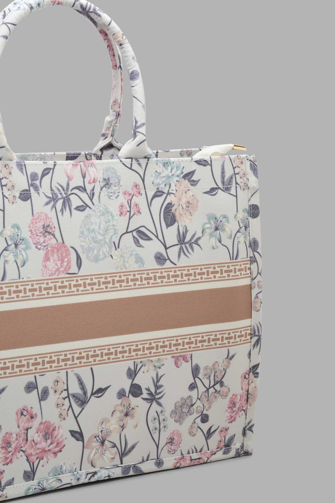 Redtag-Multi-Floral-Printed-Tote-Category:Bags,-Colour:Assorted,-Filter:Women's-Accessories,-New-In,-New-In-Women-ACC,-Non-Sale,-S22C,-Section:Women,-Women-Bags-Women-