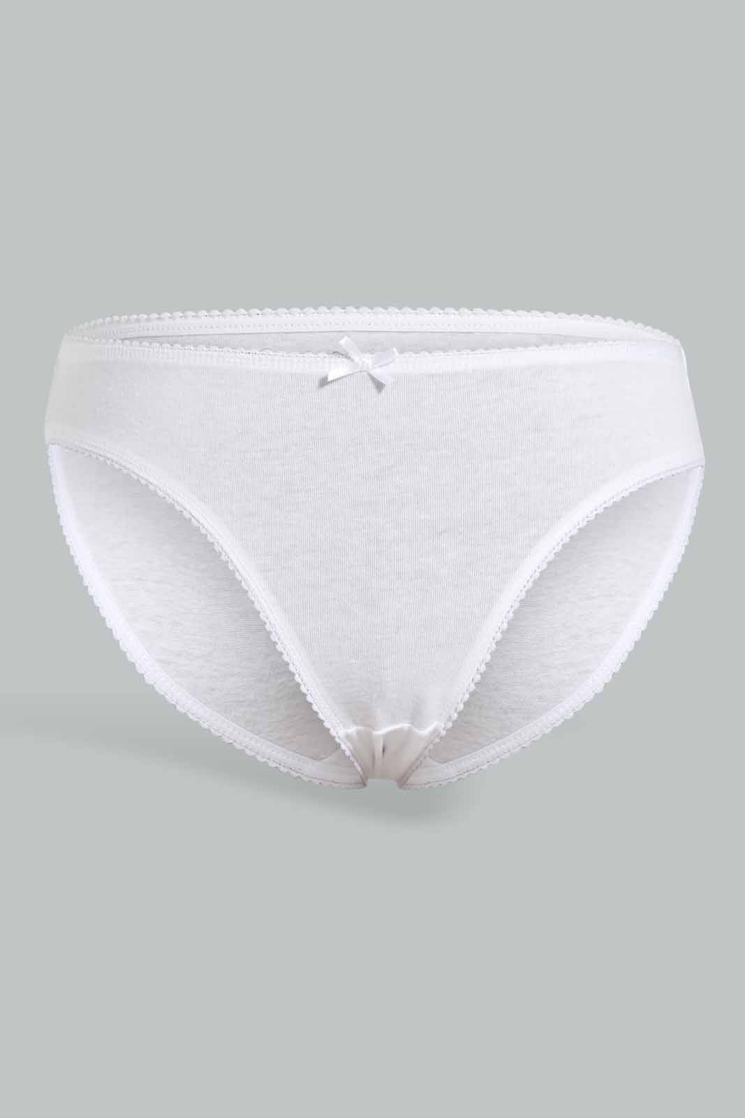 Redtag-Black/Beige/White-Plain-Bikini-Briefs-(5-Pack)-365,-Category:Briefs,-Colour:Assorted,-Deals:New-In,-Filter:Women's-Clothing,-New-In-Women-APL,-Non-Sale,-Section:Women,-Women-Briefs--