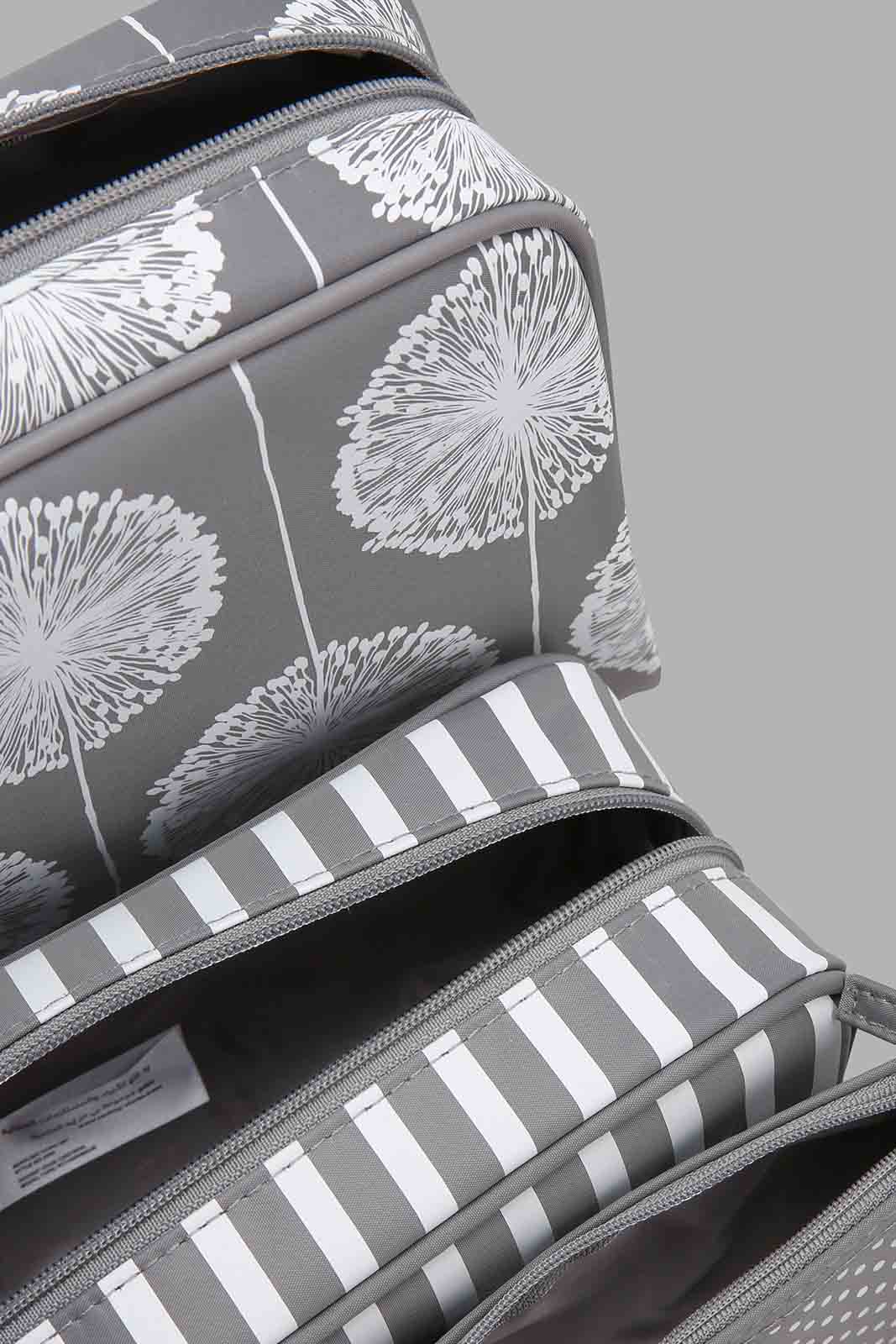 Redtag-Grey-And-White-Polka-Printed-Cosmetic-Pouches-Category:Cosmetics,-Colour:Grey,-Filter:Women's-Accessories,-New-In,-New-In-Women-ACC,-Non-Sale,-Section:Women,-W22O,-Women-Cosmetics-Women-