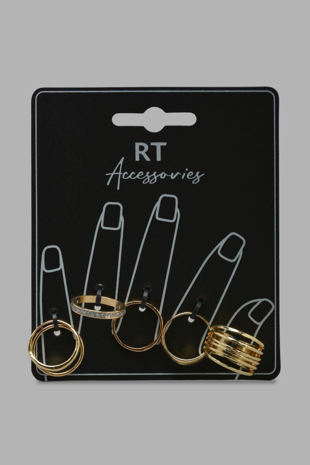 Redtag-Assorted-Rings-Category:Jewellery,-Colour:Assorted,-Filter:Women's-Accessories,-New-In,-New-In-Women-ACC,-Non-Sale,-Section:Women,-W22O,-Women-Jewellery-Women-