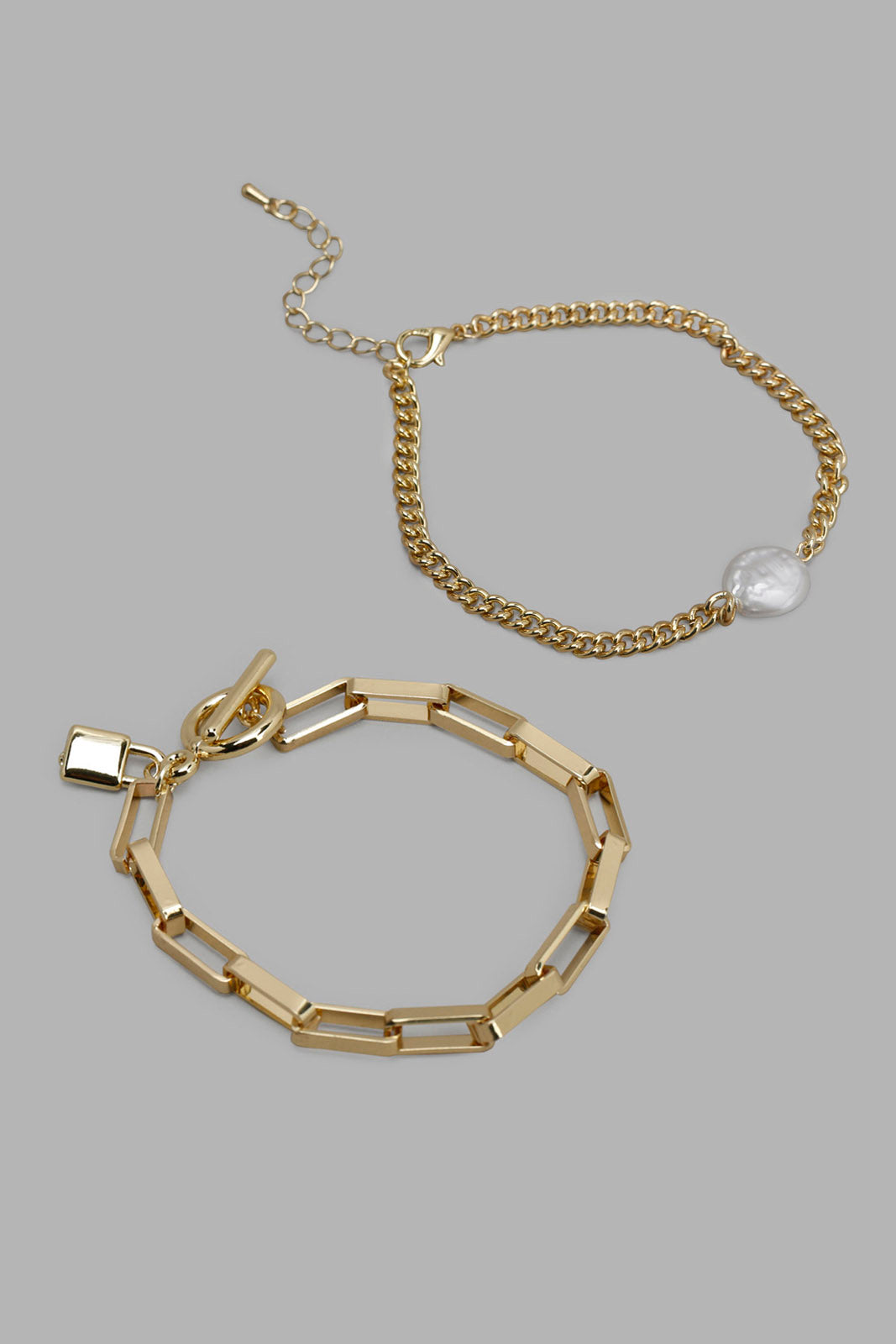 Gold Embellished Bracelet (2 Piece)