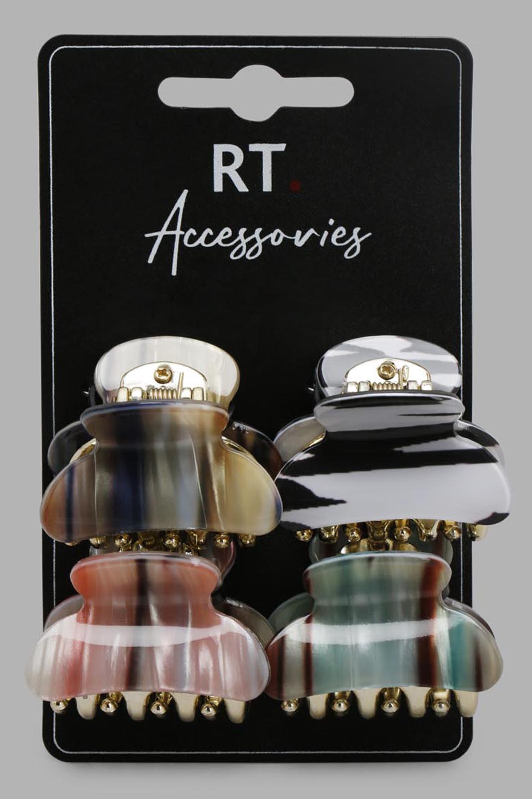 Redtag-Assorted-Hair-Claw-Category:Hair-Accessories,-Colour:Assorted,-Filter:Women's-Accessories,-LEC-Hair-Accessories,-New-In,-New-In-Women-ACC,-Non-Sale,-Section:Women,-W22O-Women-