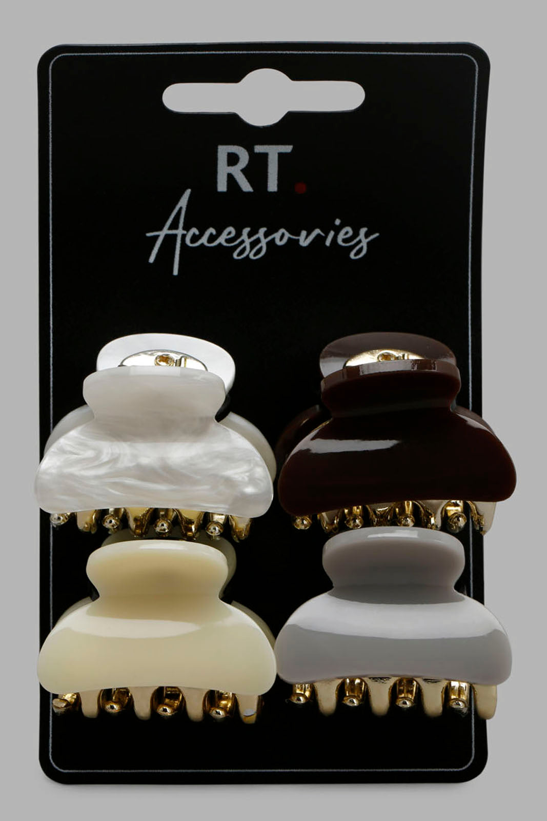 Redtag-Assorted-Hair-Claw-Category:Hair-Accessories,-Colour:Assorted,-Filter:Women's-Accessories,-LEC-Hair-Accessories,-New-In,-New-In-Women-ACC,-Non-Sale,-Section:Women,-W22O-Women-