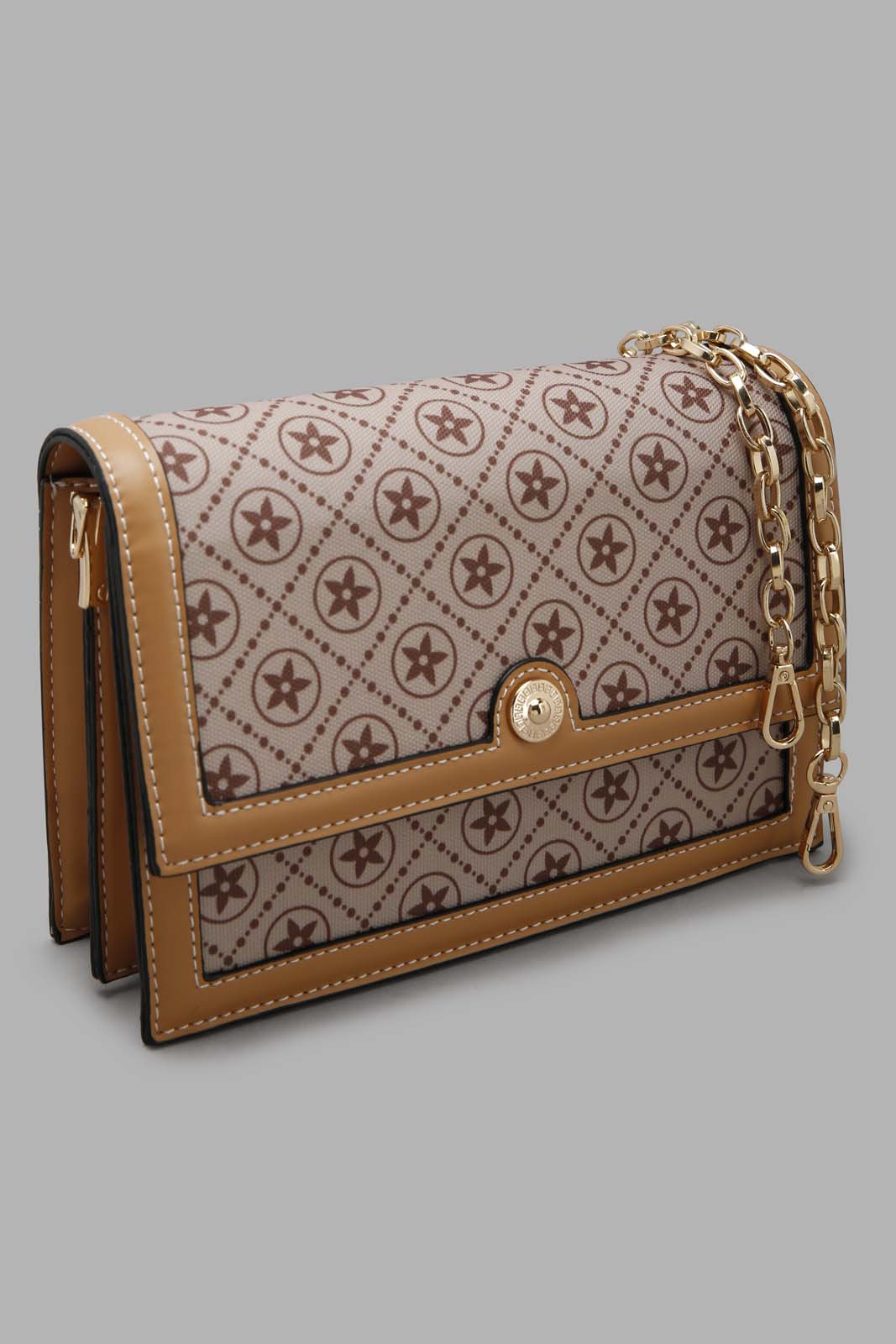 Redtag-Tan-And-Beige-Cross-Body-Bag-Category:Bags,-Colour:Assorted,-Filter:Women's-Accessories,-New-In,-New-In-Women-ACC,-Non-Sale,-Section:Women,-W22O,-Women-Bags-Women-