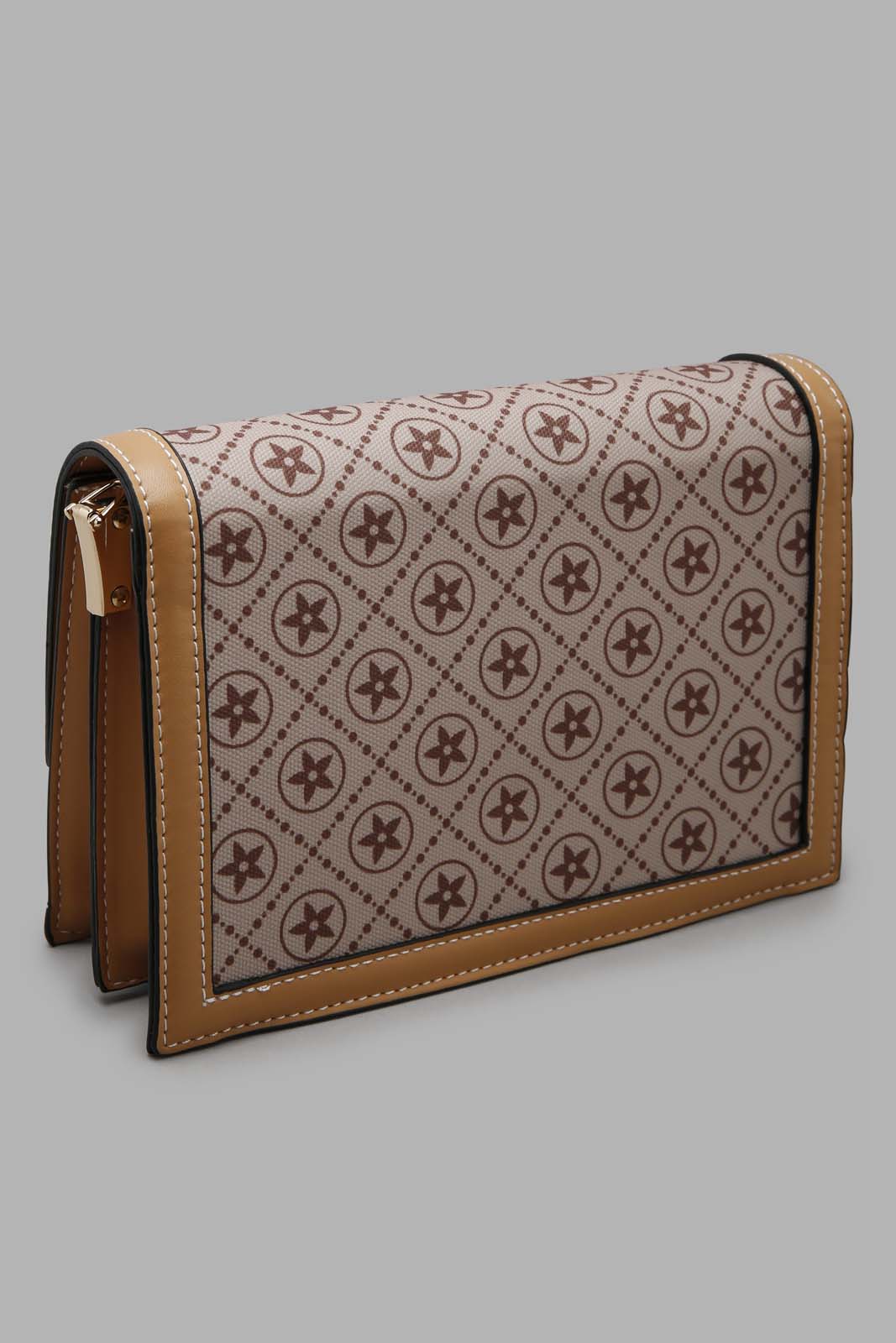 Redtag-Tan-And-Beige-Cross-Body-Bag-Category:Bags,-Colour:Assorted,-Filter:Women's-Accessories,-New-In,-New-In-Women-ACC,-Non-Sale,-Section:Women,-W22O,-Women-Bags-Women-