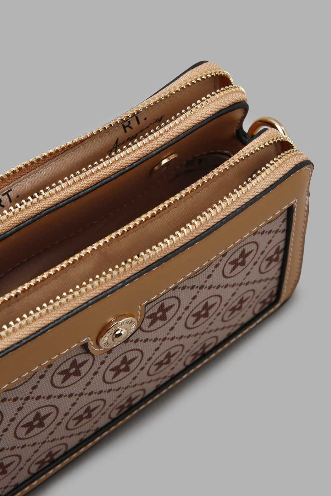 Redtag-Tan-And-Beige-Cross-Body-Bag-Category:Bags,-Colour:Assorted,-Filter:Women's-Accessories,-New-In,-New-In-Women-ACC,-Non-Sale,-Section:Women,-W22O,-Women-Bags-Women-