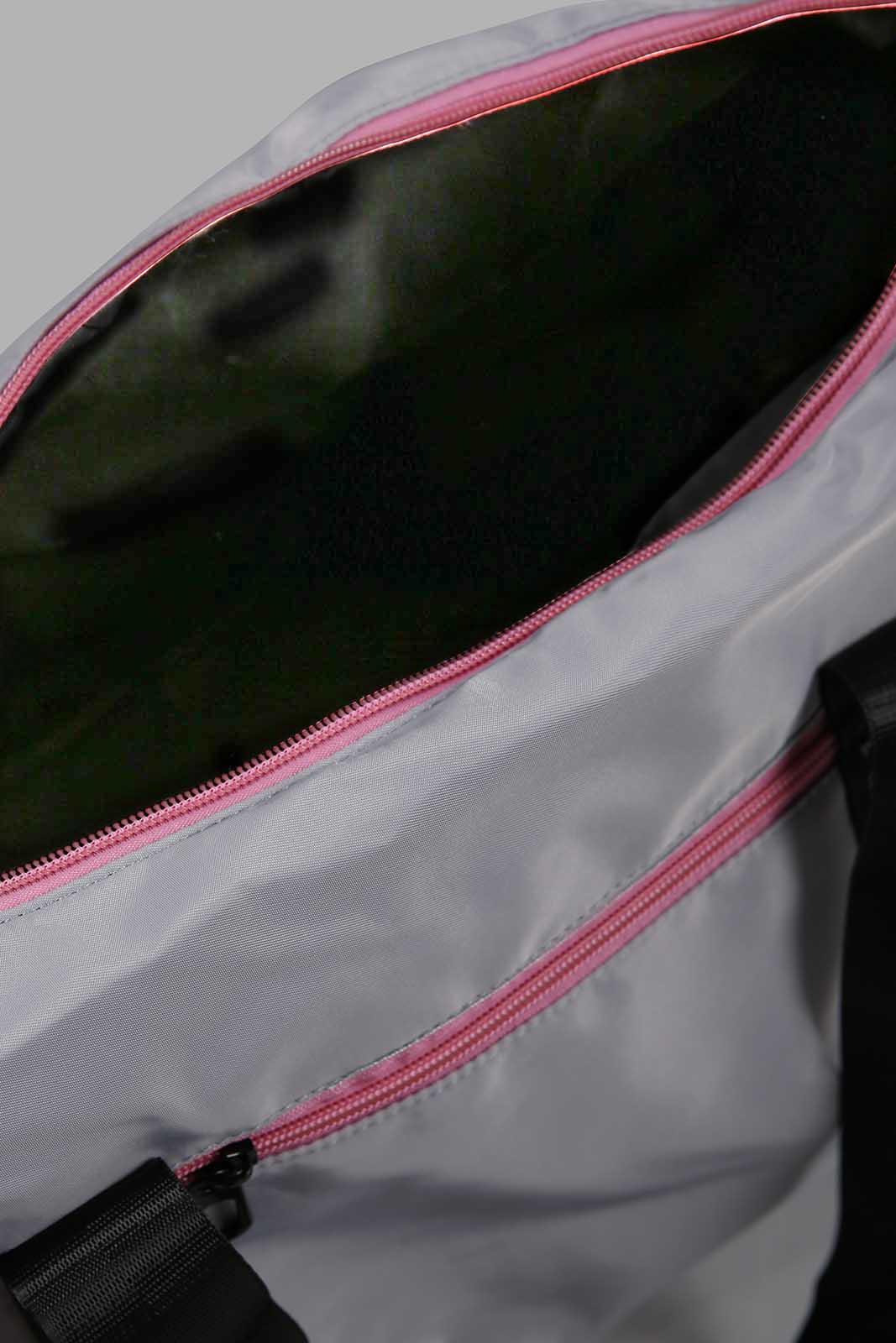 Redtag-Grey-And-Pink-Hold-All-Bag-Category:Bags,-Colour:Assorted,-Filter:Women's-Accessories,-New-In,-New-In-Women-ACC,-Non-Sale,-Section:Women,-W22O,-Women-Bags-Women-