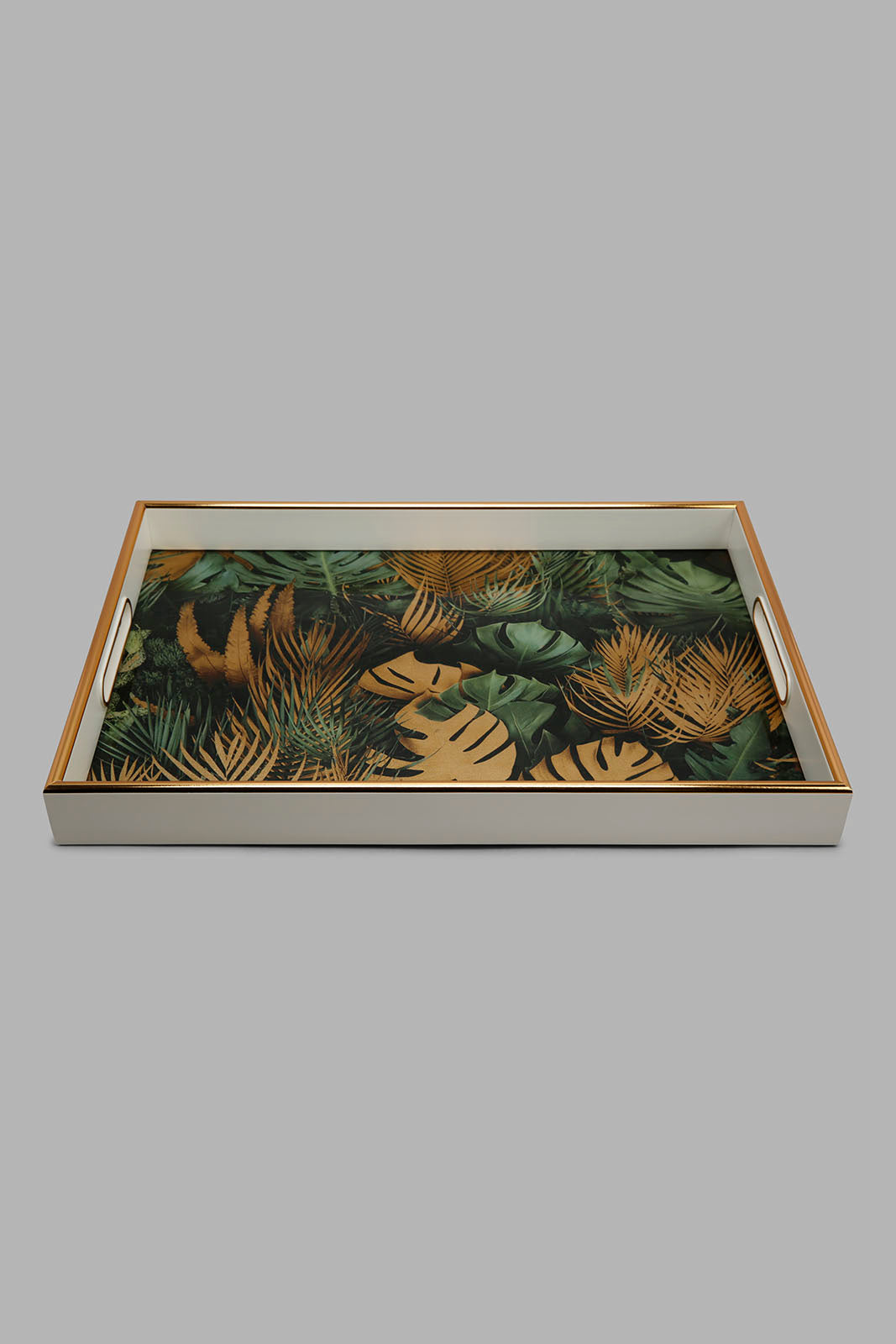 Redtag-Gold-Geomatic-Rectangle-Tray-(Large)-Category:Trays,-Colour:Gold,-Deals:New-In,-Filter:Home-Dining,-HMW-DIN-Serveware,-New-In-HMW-DIN,-Non-Sale,-Section:Homewares,-W22A-Home-Dining-