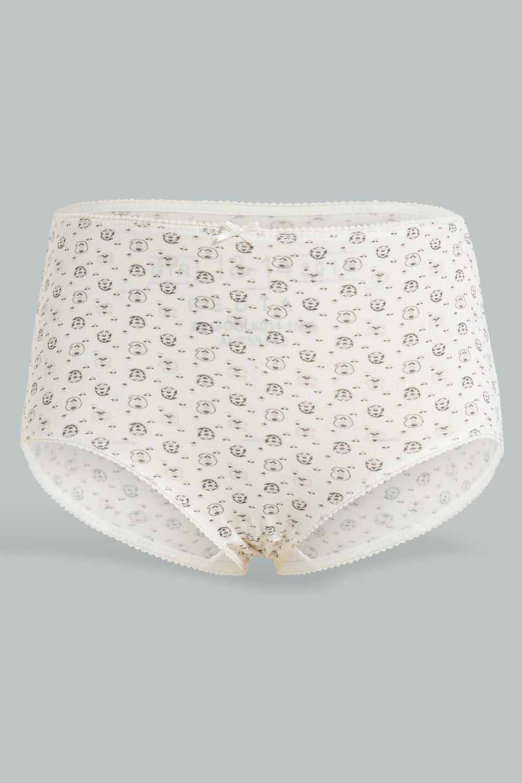 Redtag-Assorted-Print/Plain-Mama-Briefs-(5-Pack)-365,-Category:Briefs,-Colour:Assorted,-Deals:New-In,-Filter:Women's-Clothing,-New-In-Women-APL,-Non-Sale,-Section:Women,-Women-Briefs--