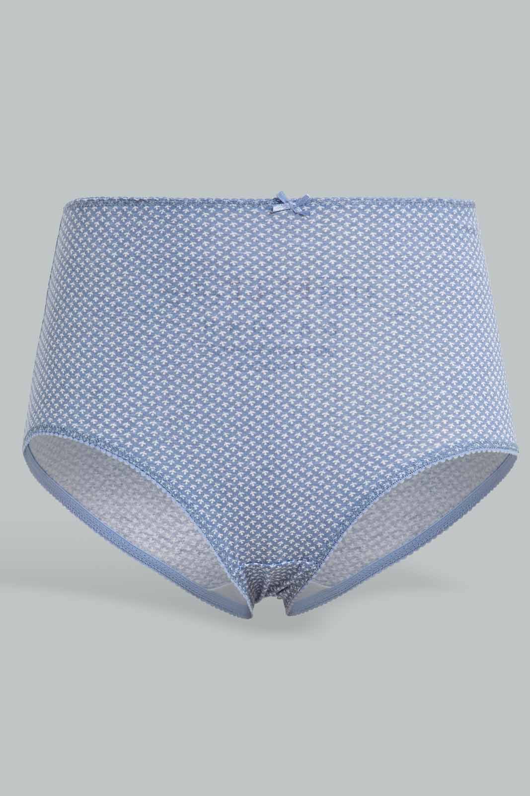 Redtag-Assorted-Print/Plain-Mama-Briefs-(5-Pack)-365,-Category:Briefs,-Colour:Assorted,-Deals:New-In,-Filter:Women's-Clothing,-New-In-Women-APL,-Non-Sale,-Section:Women,-Women-Briefs--