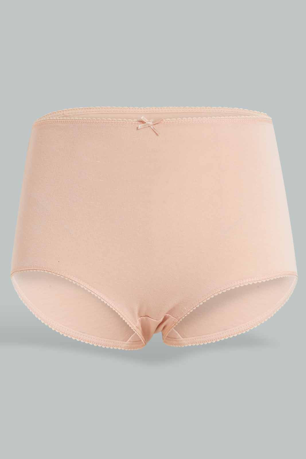 Redtag-Assorted-Print/Plain-Mama-Briefs-(5-Pack)-365,-Category:Briefs,-Colour:Assorted,-Deals:New-In,-Filter:Women's-Clothing,-New-In-Women-APL,-Non-Sale,-Section:Women,-Women-Briefs--