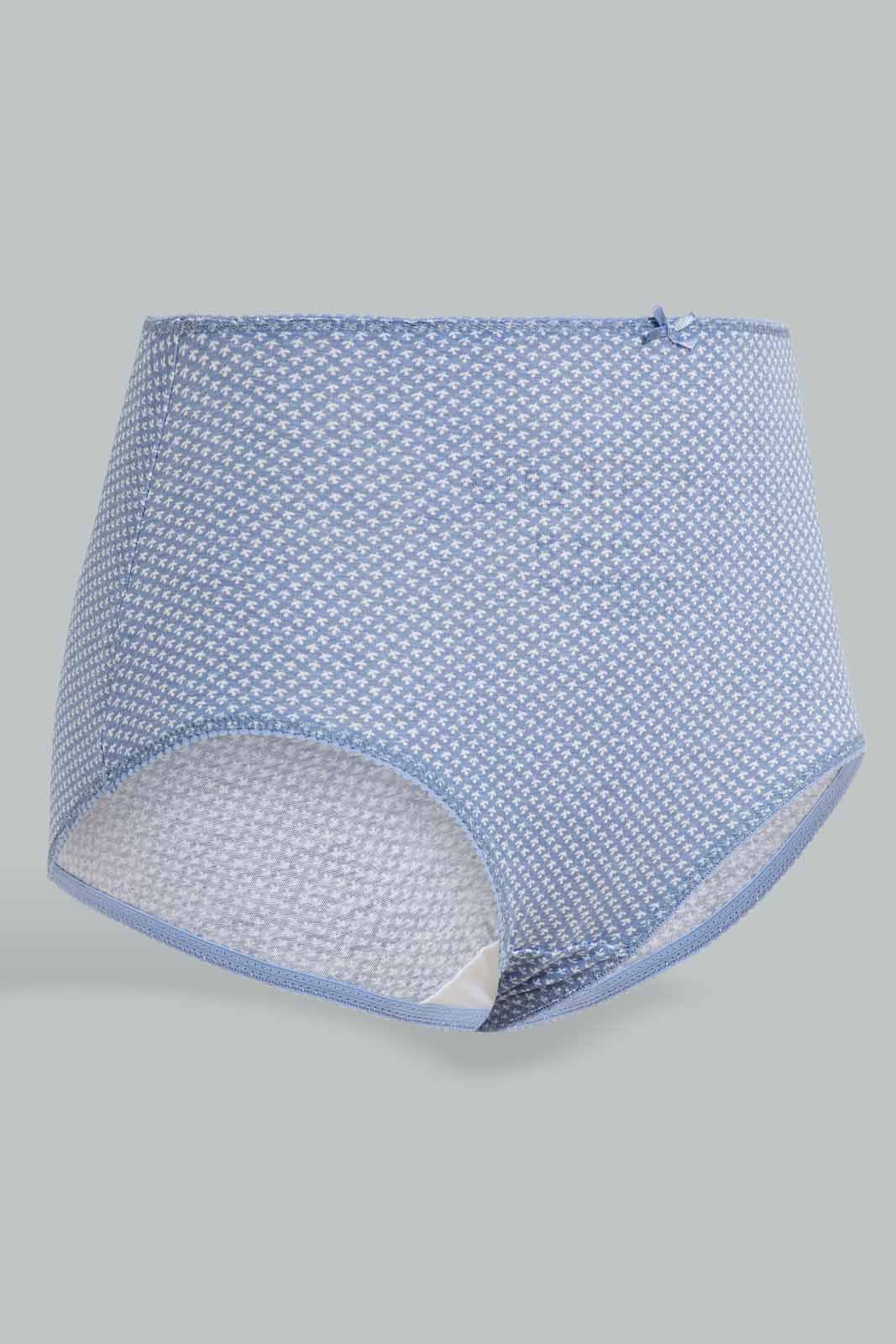 Redtag-Assorted-Print/Plain-Mama-Briefs-(5-Pack)-365,-Category:Briefs,-Colour:Assorted,-Deals:New-In,-Filter:Women's-Clothing,-New-In-Women-APL,-Non-Sale,-Section:Women,-Women-Briefs--