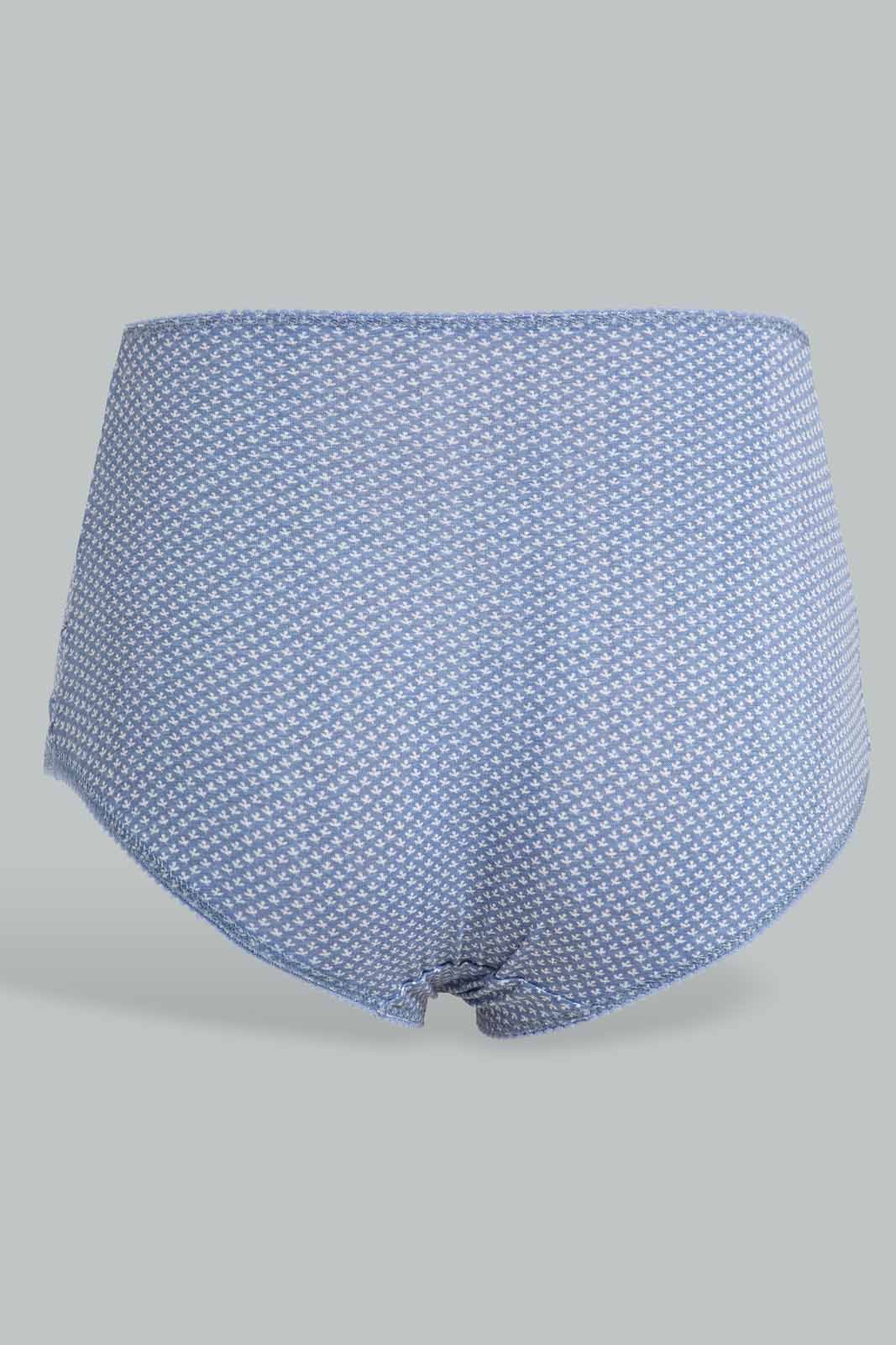 Redtag-Assorted-Print/Plain-Mama-Briefs-(5-Pack)-365,-Category:Briefs,-Colour:Assorted,-Deals:New-In,-Filter:Women's-Clothing,-New-In-Women-APL,-Non-Sale,-Section:Women,-Women-Briefs--