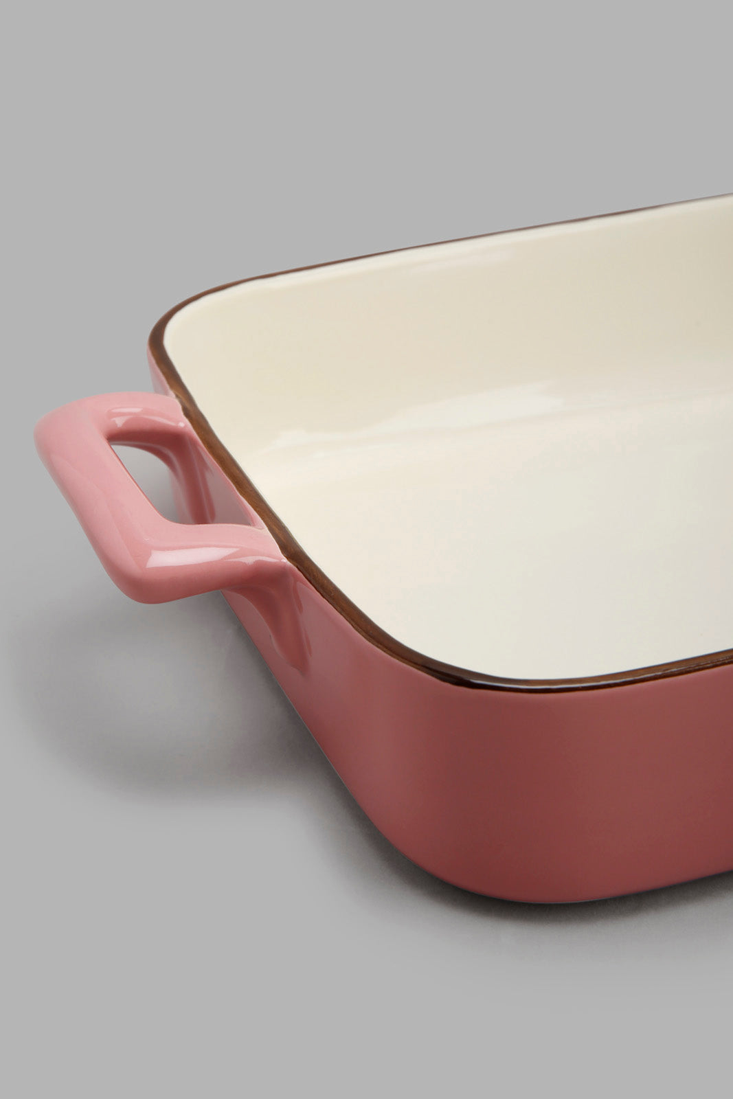 Redtag-Pink-Rectangle-Baking-Dish-Category:Bakeware,-Colour:Pink,-Deals:New-In,-Filter:Home-Dining,-HMW-DIN-Serveware,-Naya,-New-In-HMW-DIN,-Non-Sale,-Section:Homewares,-W22A-Home-Dining-