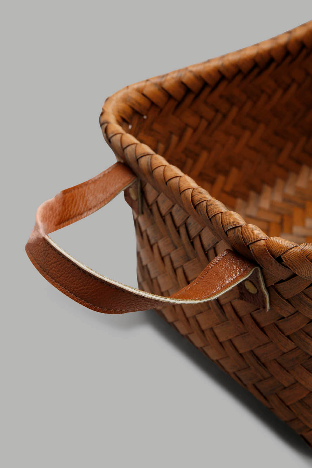 Redtag-Brown-Rectangle-Laundry-Basket-(Large)-Category:Laundry-Hampers,-Colour:Brown,-Deals:New-In,-Filter:Home-Bathroom,-Harmony,-HMW-BAC-Bath-Accessories,-New-In-HMW-BAC,-Non-Sale,-Section:Homewares,-W22A-Home-Bathroom-