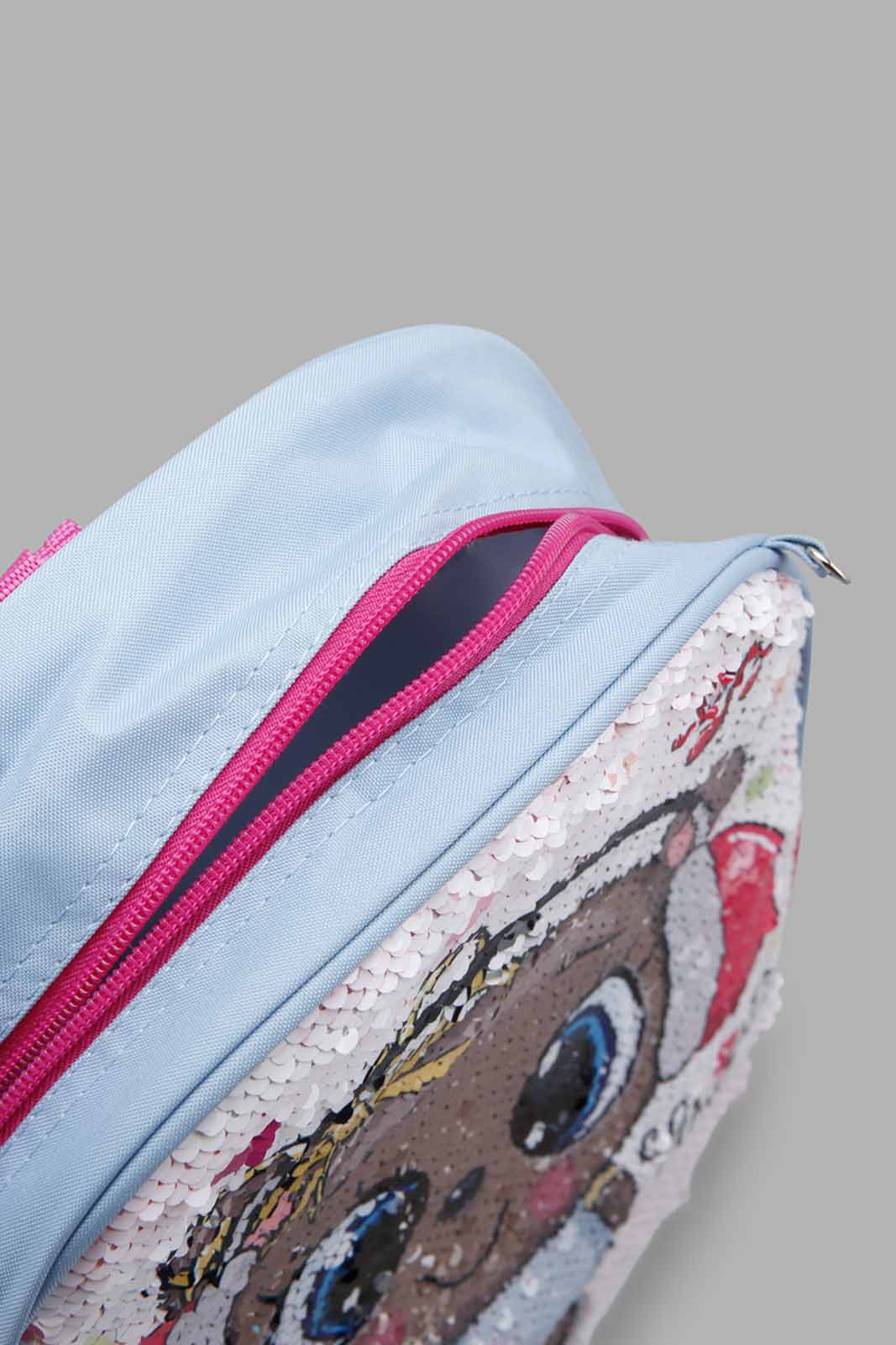Redtag-Multicolour-Character-Embellished-Sequins-Backpack-Category:Bags,-CHR,-Colour:Assorted,-Filter:Girls-Accessories,-GIR-Bags,-New-In,-New-In-GIR-ACC,-Non-Sale,-Section:Girls-(0-to-14Yrs),-W22O-Girls-