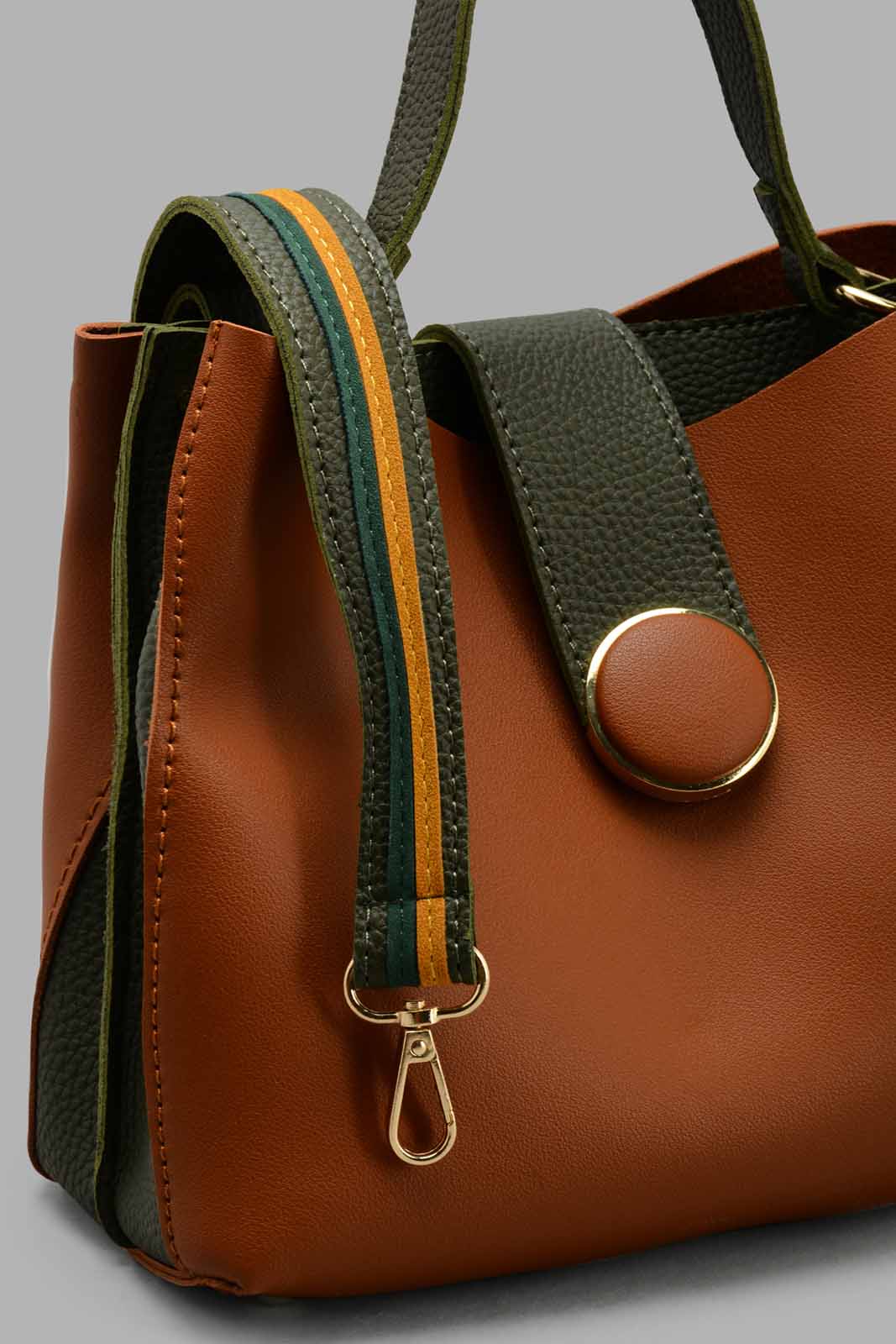 Redtag-Tan-Bucket-Embellished-Cross-Body-Bag-Category:Bags,-Colour:Tan,-Filter:Women's-Accessories,-New-In,-New-In-Women-ACC,-Non-Sale,-S22C,-Section:Women,-Women-Bags-Women-