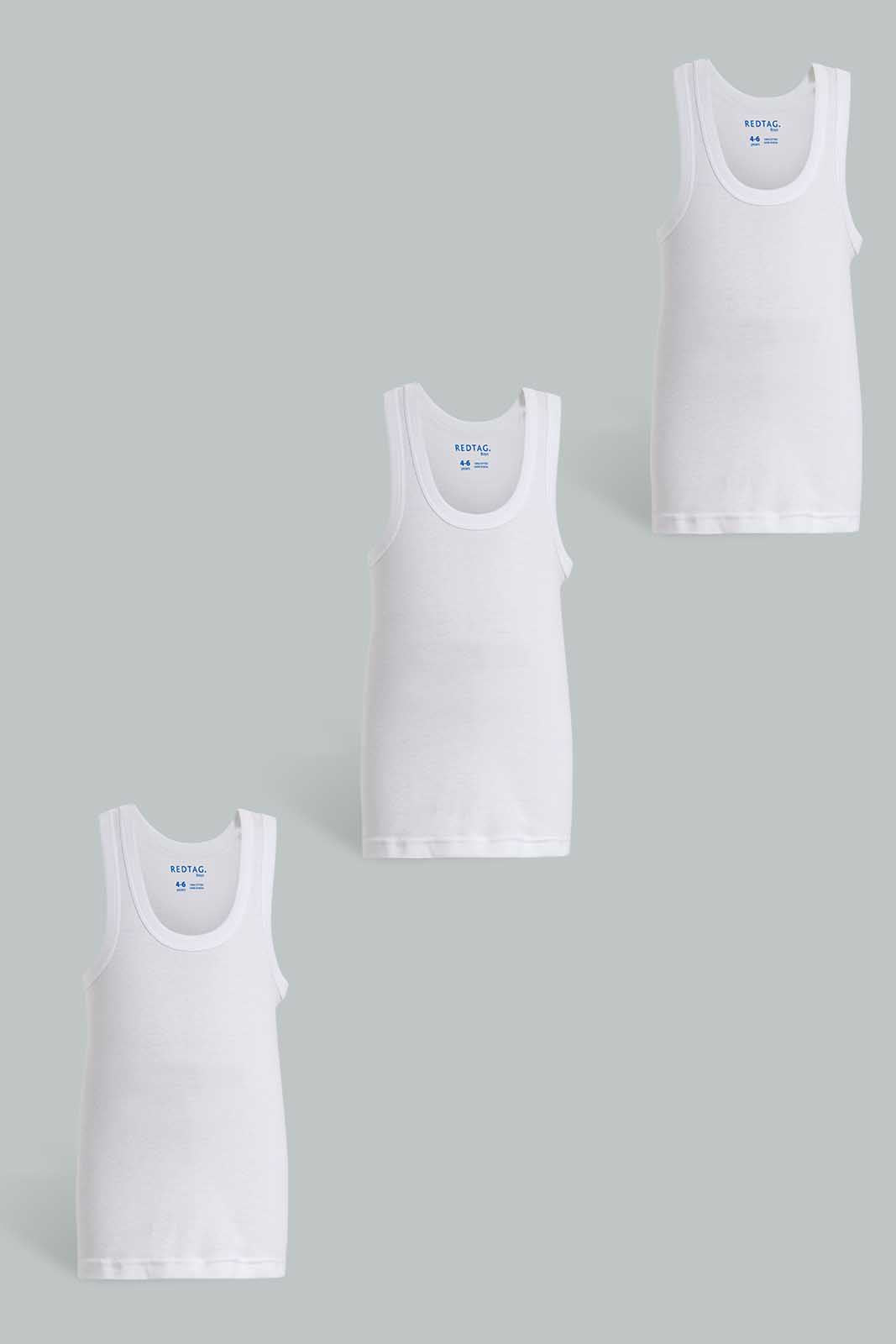Redtag-White-3-Pack-Basic-365,-BOY-Vests,-Category:Vests,-Colour:White,-Deals:New-In,-ESS,-Filter:Boys-(2-to-8-Yrs),-New-In-BOY-APL,-Non-Sale,-Section:Boys-(0-to-14Yrs)-Boys-2 to 8 Years