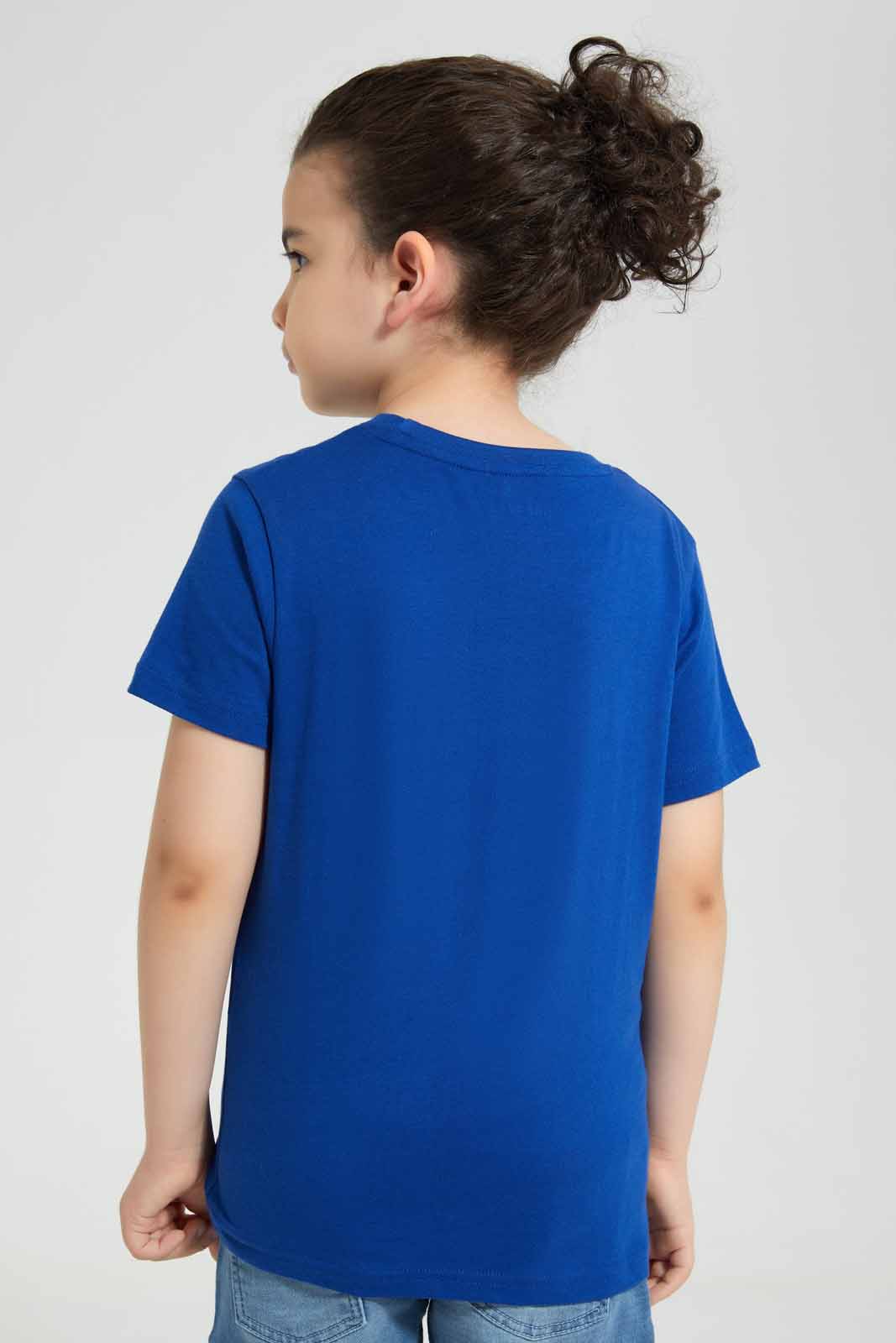 Redtag-Blue-Roar-Chest-print-SS-T-Shirt-BOY-T-Shirts,-Category:T-Shirts,-Colour:Blue,-Deals:New-In,-Filter:Boys-(2-to-8-Yrs),-New-In-BOY-APL,-Non-Sale,-Section:Boys-(0-to-14Yrs),-TBL,-W22O-Boys-2 to 8 Years