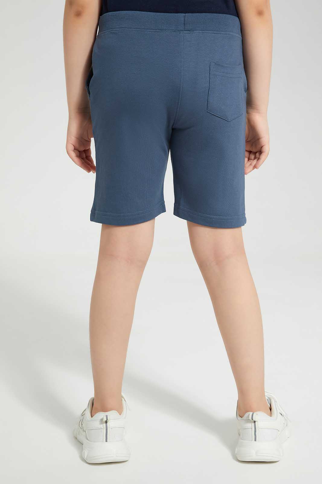 Redtag-Navy-Tom-and-Jerry-Print-Elasticated-Waist-Shorts-BOY-Shorts,-Category:Shorts,-CHR,-Colour:Navy,-Deals:New-In,-Filter:Boys-(2-to-8-Yrs),-New-In-BOY-APL,-Non-Sale,-Section:Boys-(0-to-14Yrs),-TBL,-W22O-Boys-2 to 8 Years