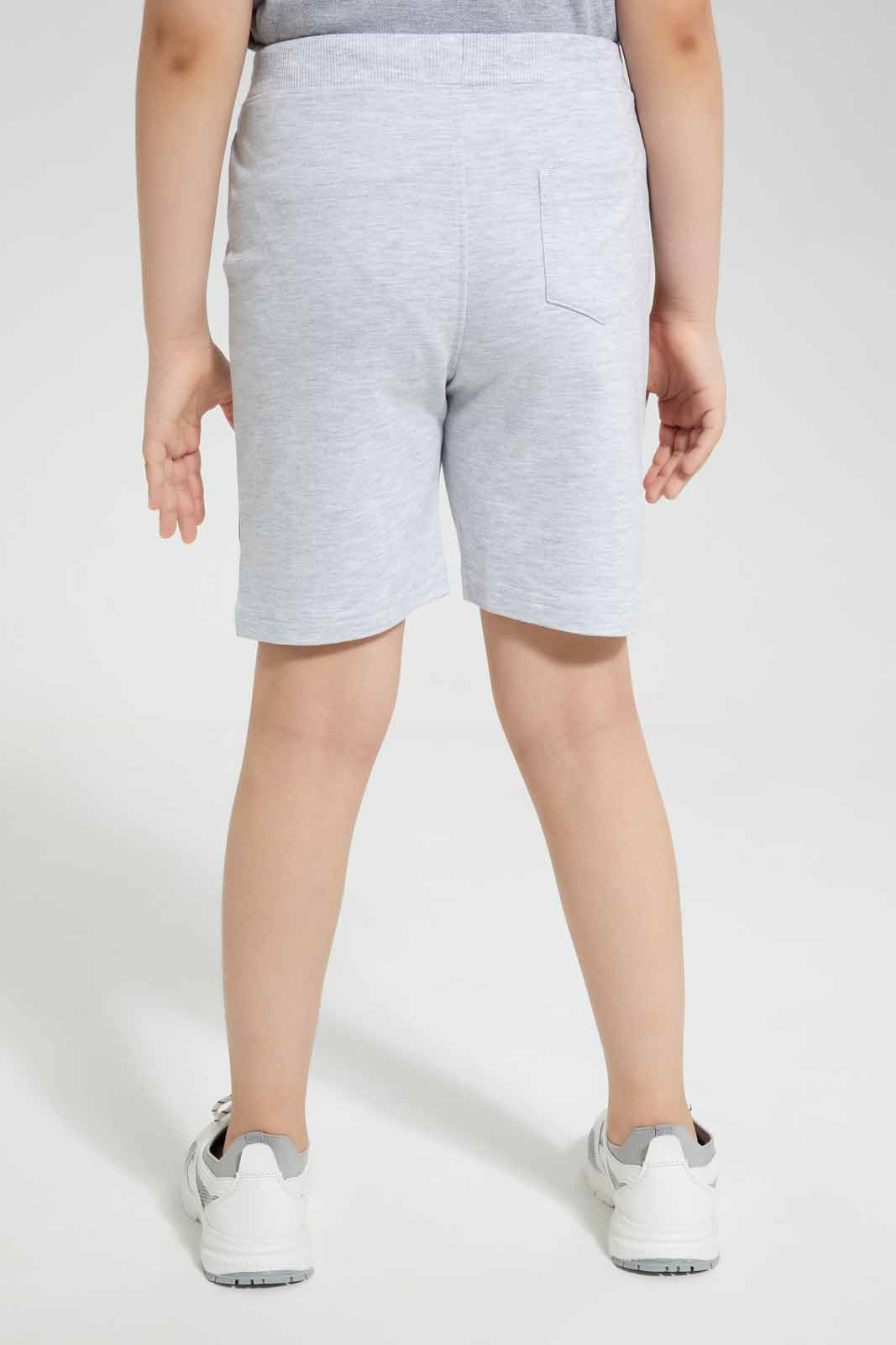 Redtag-Grey-Spiderman-Print-Elasticated-Waist-Shorts-BOY-Shorts,-Category:Shorts,-CHR,-Colour:Grey,-Deals:New-In,-Filter:Boys-(2-to-8-Yrs),-New-In-BOY-APL,-Non-Sale,-Section:Boys-(0-to-14Yrs),-TBL,-W22O-Boys-2 to 8 Years