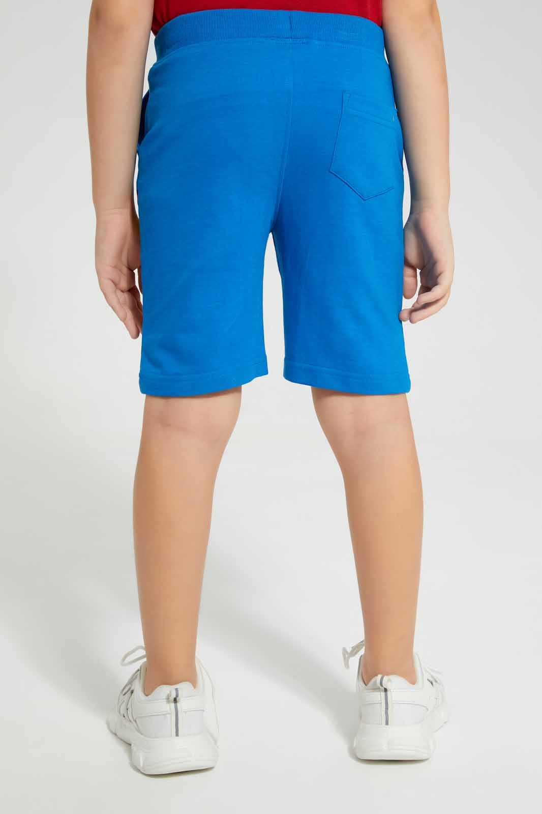 Redtag-Blue-Superman-Print-Elasticated-Waist-Shorts-BOY-Shorts,-Category:Shorts,-CHR,-Colour:Blue,-Deals:New-In,-Filter:Boys-(2-to-8-Yrs),-New-In-BOY-APL,-Non-Sale,-Section:Boys-(0-to-14Yrs),-TBL,-W22O-Boys-2 to 8 Years