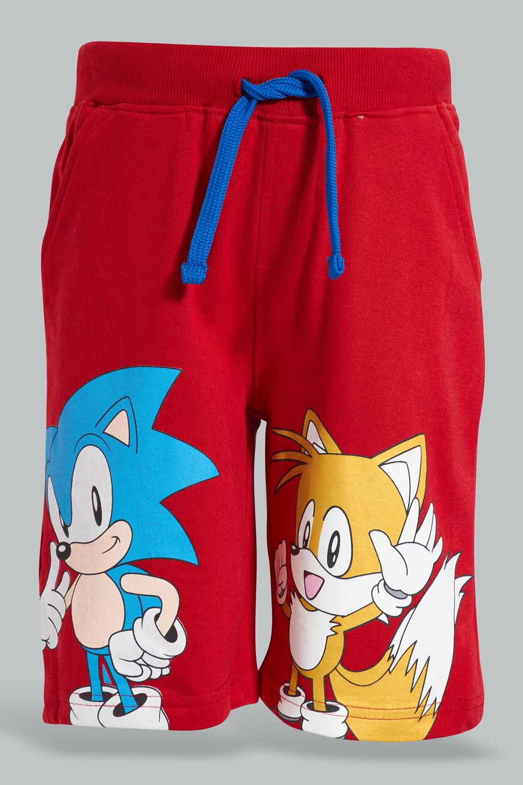Redtag-Red-Sonic-Print-Elasticated-Waist-Shorts-BOY-Shorts,-Category:Shorts,-CHR,-Colour:Red,-Deals:New-In,-Filter:Boys-(2-to-8-Yrs),-New-In-BOY,-Non-Sale,-Section:Boys-(0-to-14Yrs),-TBL,-W22O-Boys-2 to 8 Years