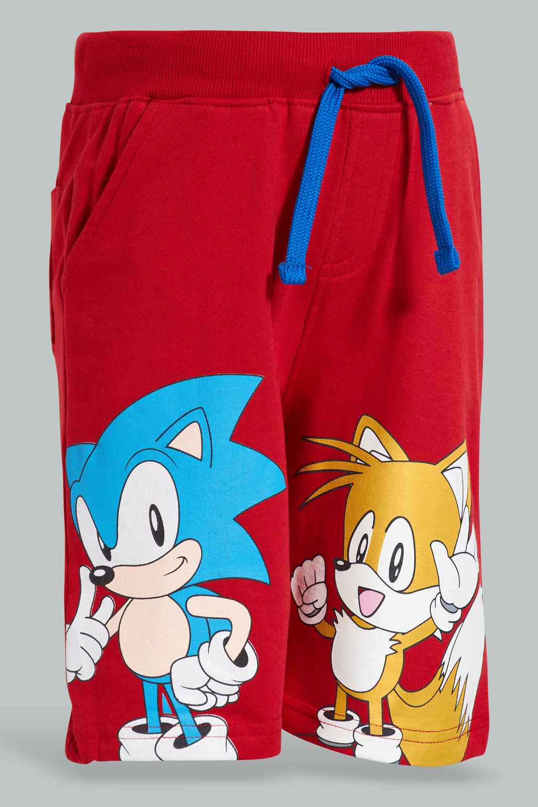 Redtag-Red-Sonic-Print-Elasticated-Waist-Shorts-BOY-Shorts,-Category:Shorts,-CHR,-Colour:Red,-Deals:New-In,-Filter:Boys-(2-to-8-Yrs),-New-In-BOY,-Non-Sale,-Section:Boys-(0-to-14Yrs),-TBL,-W22O-Boys-2 to 8 Years