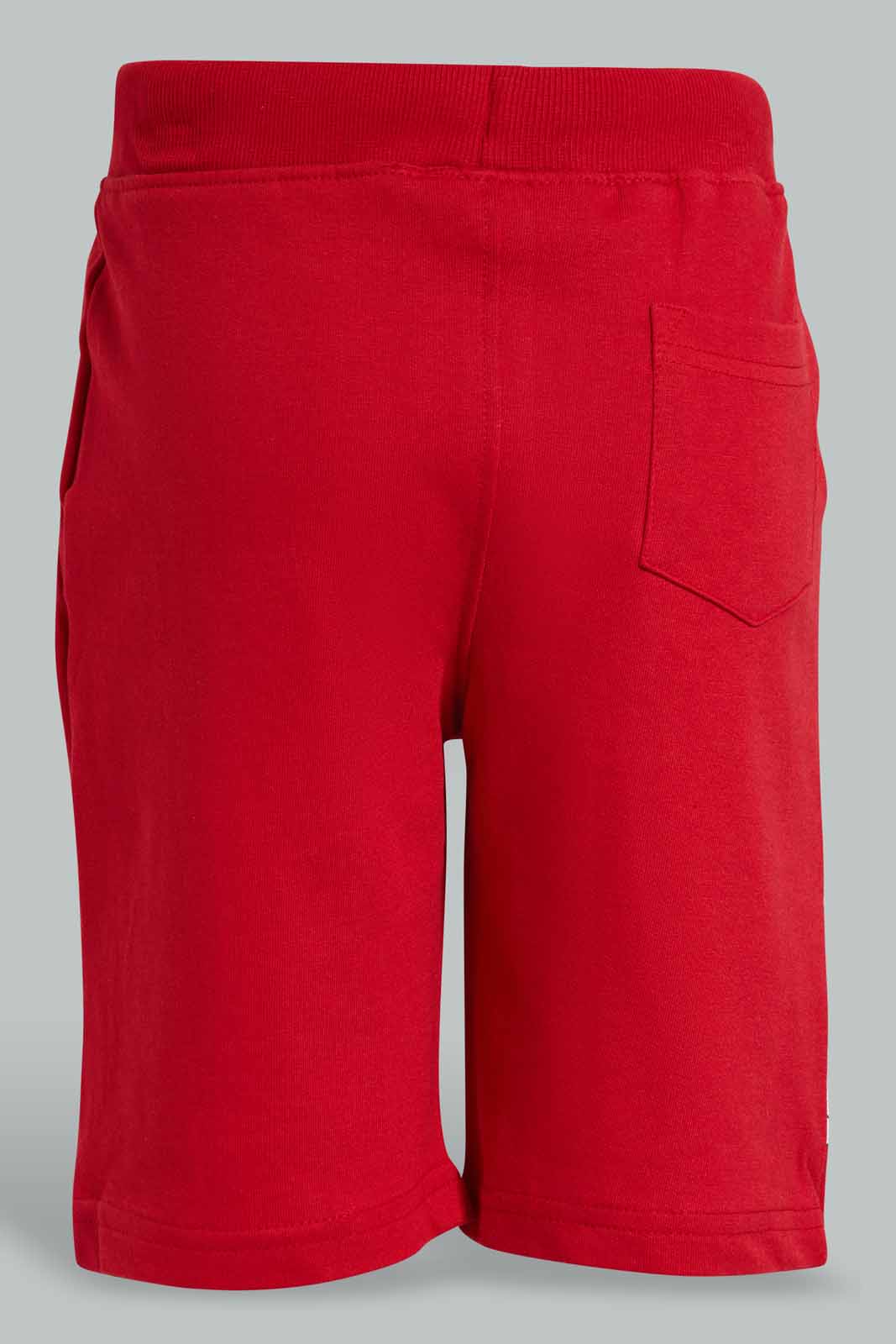 Redtag-Red-Sonic-Print-Elasticated-Waist-Shorts-BOY-Shorts,-Category:Shorts,-CHR,-Colour:Red,-Deals:New-In,-Filter:Boys-(2-to-8-Yrs),-New-In-BOY,-Non-Sale,-Section:Boys-(0-to-14Yrs),-TBL,-W22O-Boys-2 to 8 Years