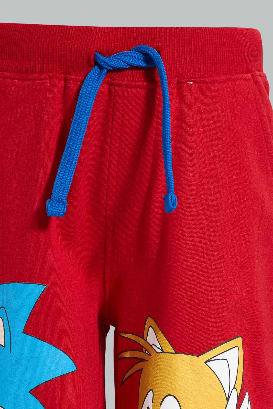 Redtag-Red-Sonic-Print-Elasticated-Waist-Shorts-BOY-Shorts,-Category:Shorts,-CHR,-Colour:Red,-Deals:New-In,-Filter:Boys-(2-to-8-Yrs),-New-In-BOY,-Non-Sale,-Section:Boys-(0-to-14Yrs),-TBL,-W22O-Boys-2 to 8 Years