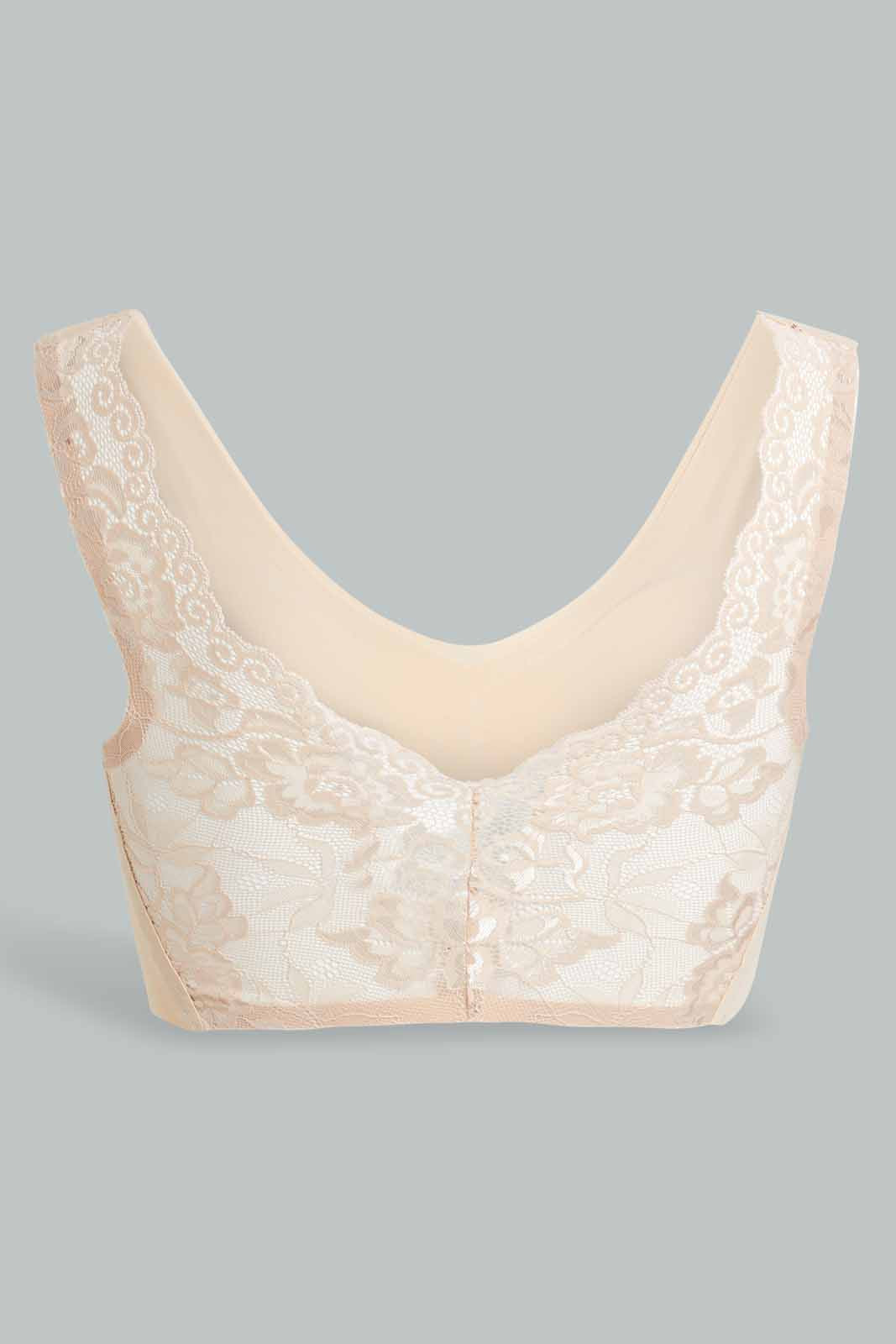 Redtag-Beige-Plain-Comfort-Bra-Category:Bras,-Colour:Beige,-Deals:New-In,-Filter:Women's-Clothing,-New-In-Women-APL,-Non-Sale,-Section:Women,-W22O,-Women-Bras--